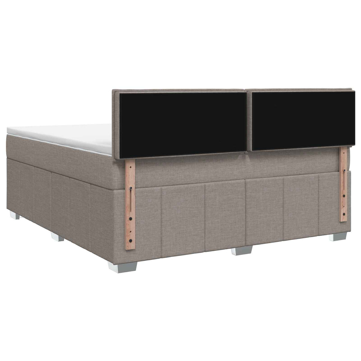 Boxspring ágy matraccal Tópszínű 140 x 200 cm Szövet
