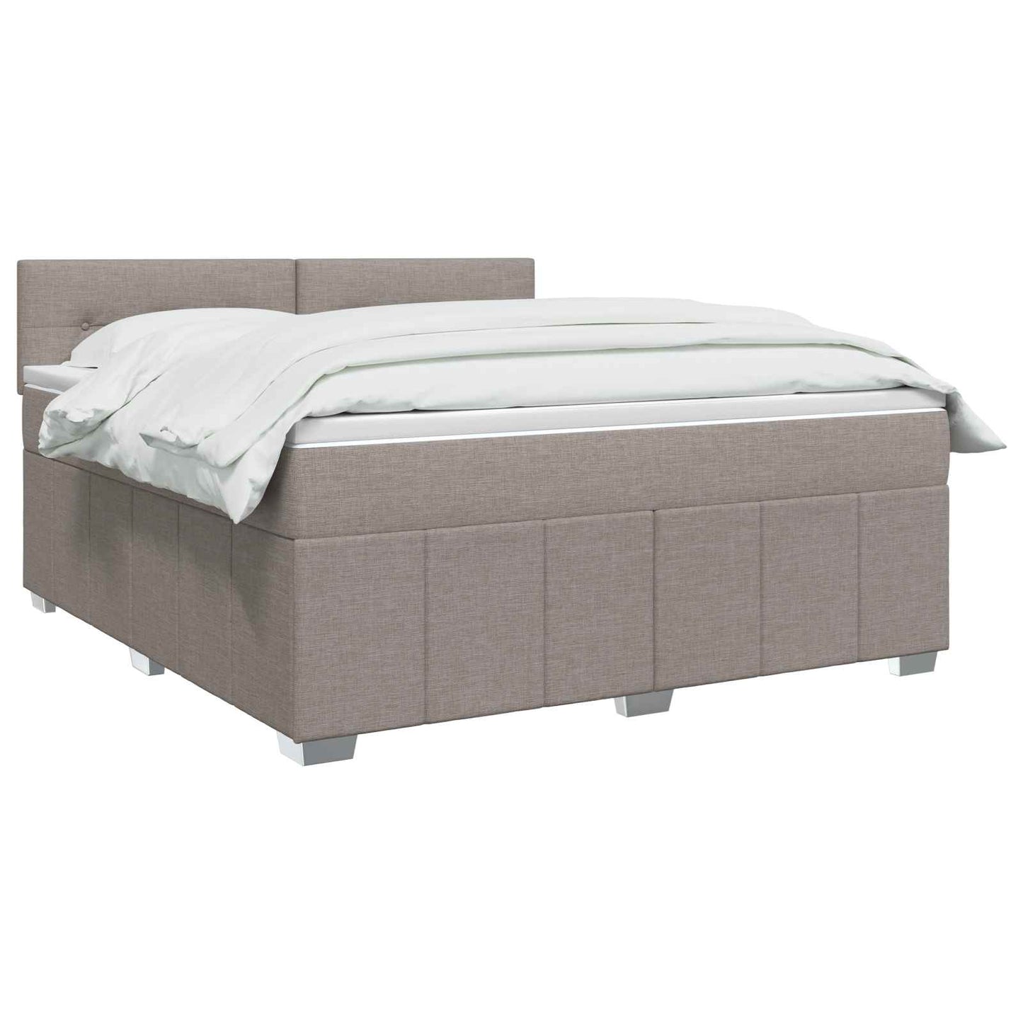 Boxspring ágy matraccal Tópszínű 140 x 200 cm Szövet