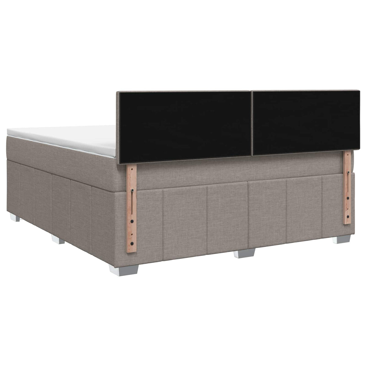 Boxspring ágy matraccal Tópszínű 160 x 200 cm Szövet