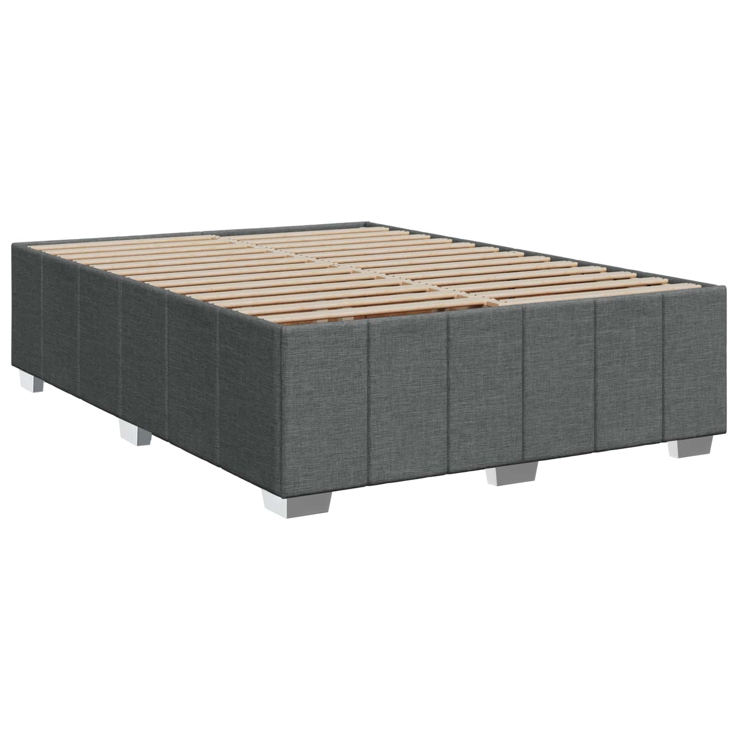 Boxspring ágy matraccal Sötétszürke 160 x 200 cm Szövet