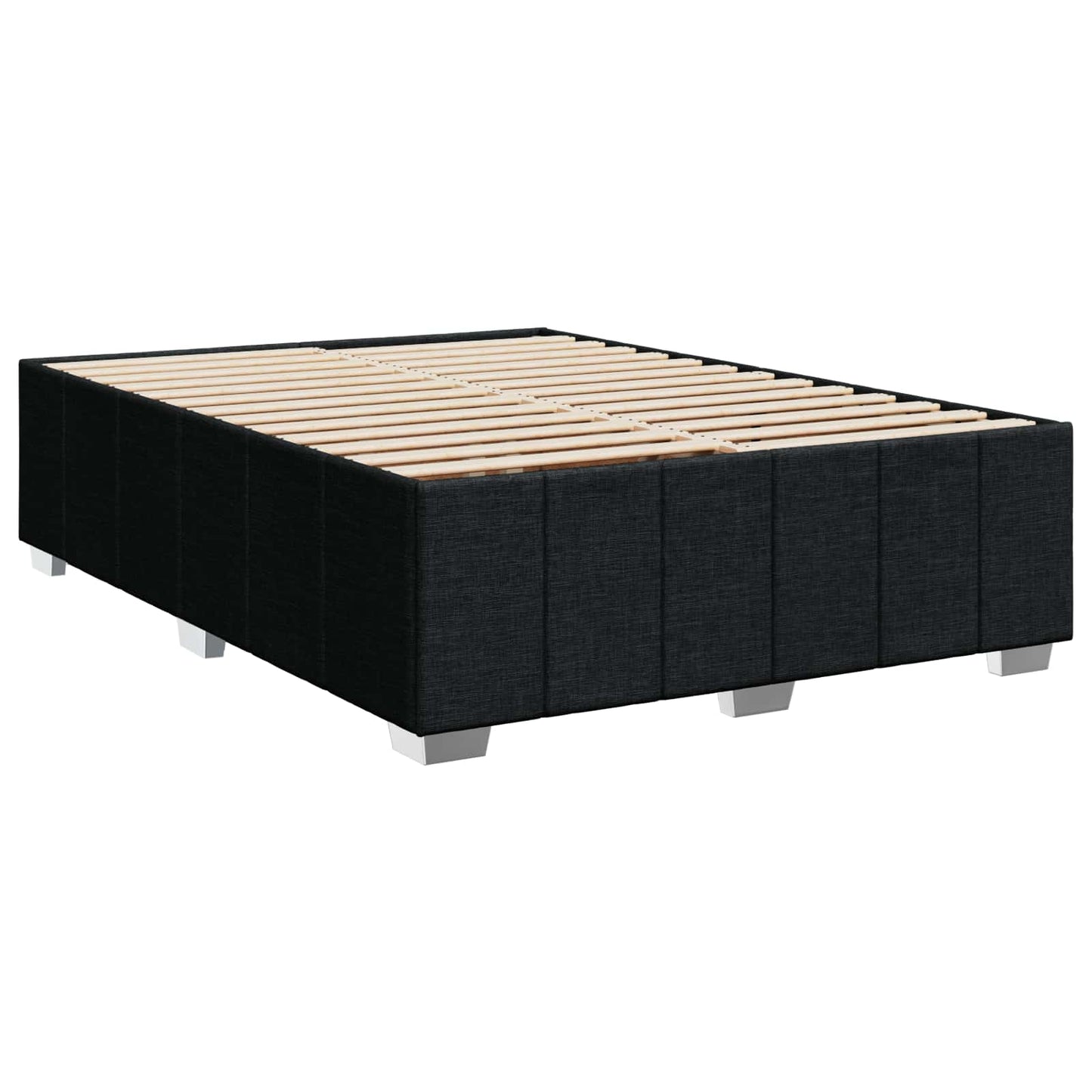 Boxspring ágy matraccal fejtámlával Fekete 160 x 200 cm Szövet