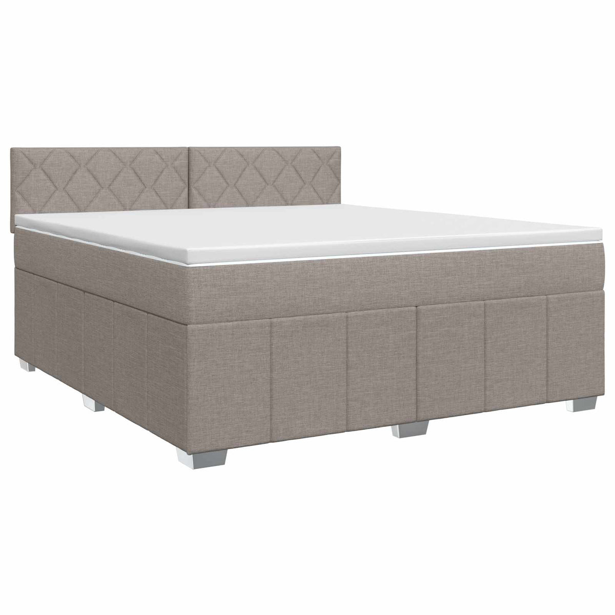 Boxspring ágy matraccal Tópszínű 160 x 200 cm Szövet