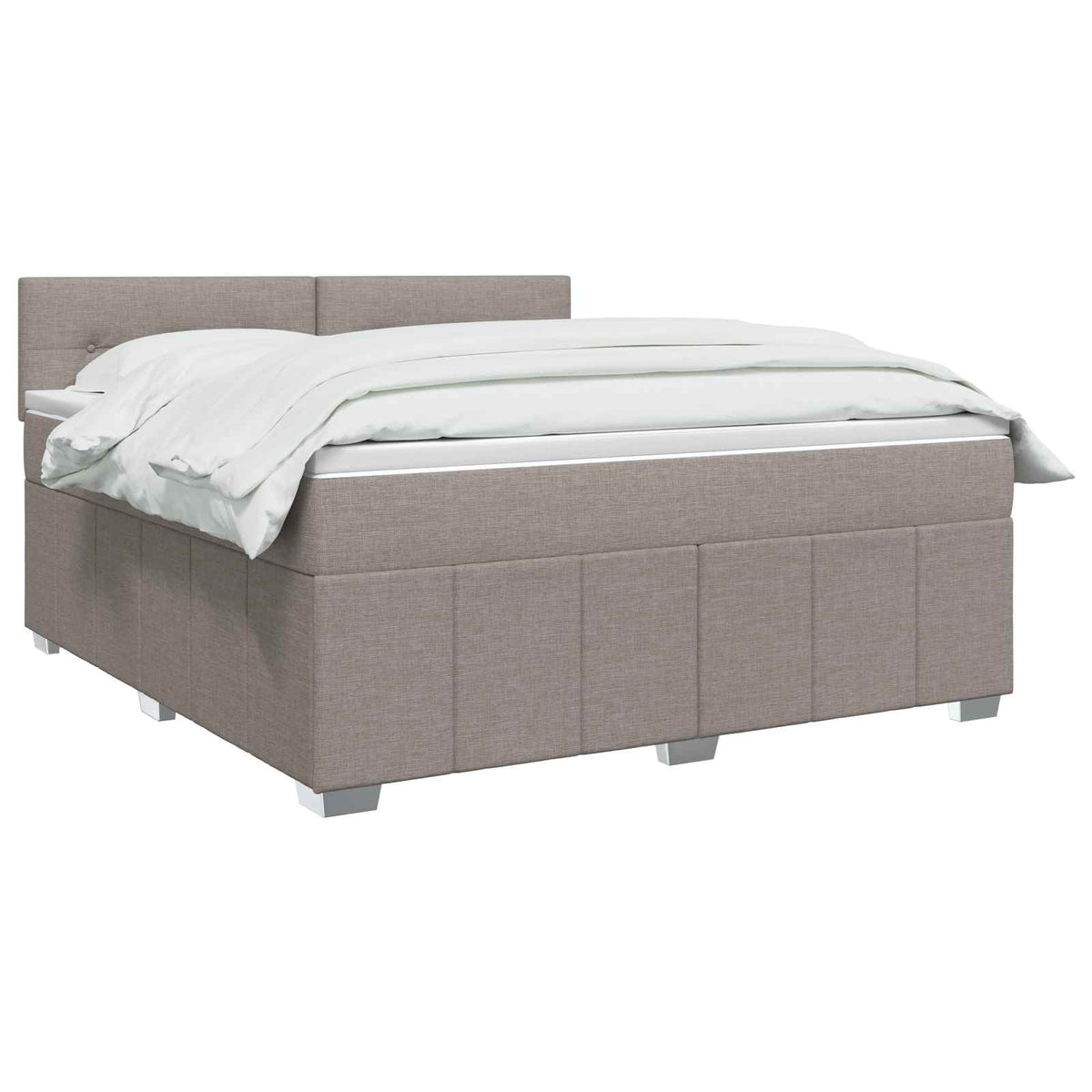 Boxspring ágy matraccal Tópszínű 180 x 200 cm Szövet