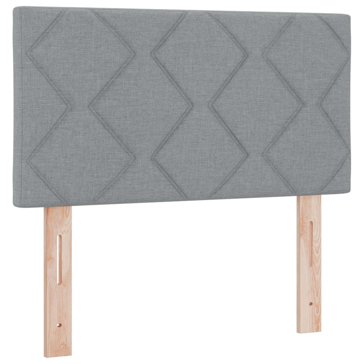 Boxspring ágy matraccal Világosszürke 80 x 200 cm Szövet