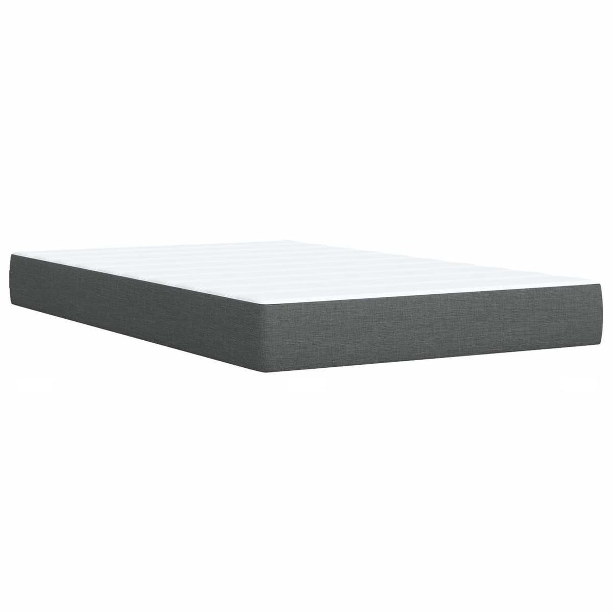 Boxspring ágy matraccal Sötétszürke 120 x 190 cm Szövet