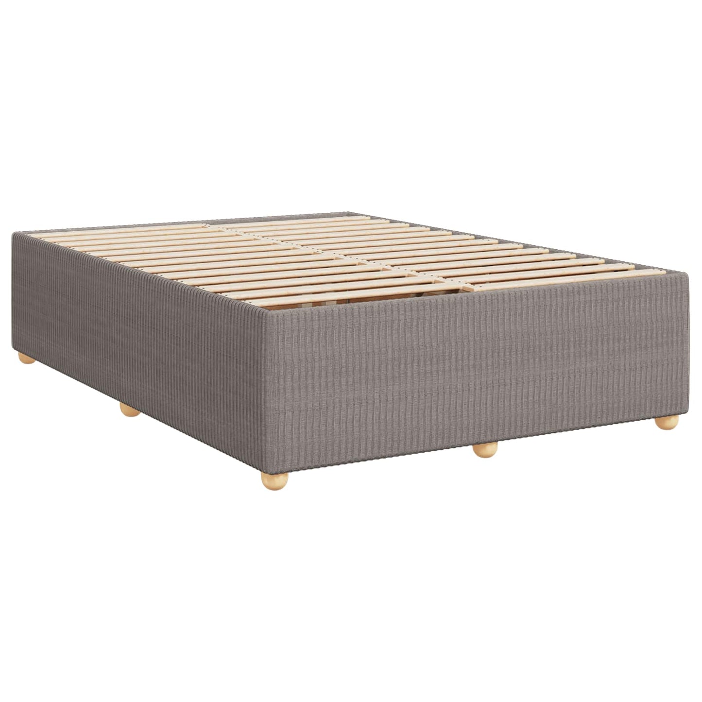 Boxspring ágy matraccal Tópszínű 140 x 200 cm Szövet