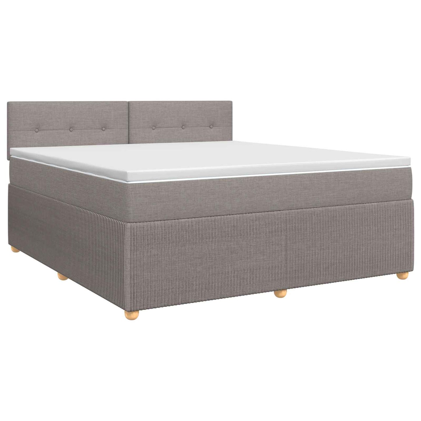 Boxspring ágy matraccal Tópszínű 160 x 200 cm Szövet