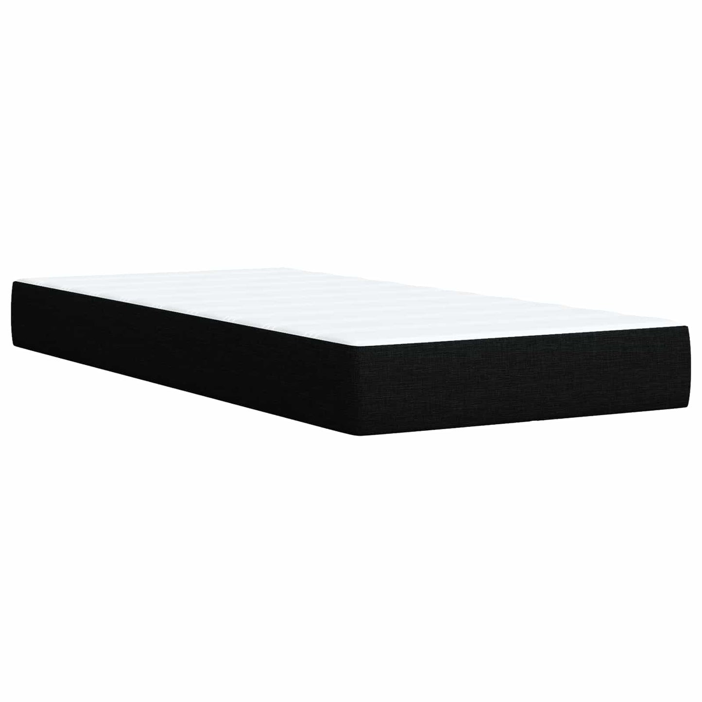 Boxspring ágy matraccal és LED-del Fekete 80 x 200 cm Szövet