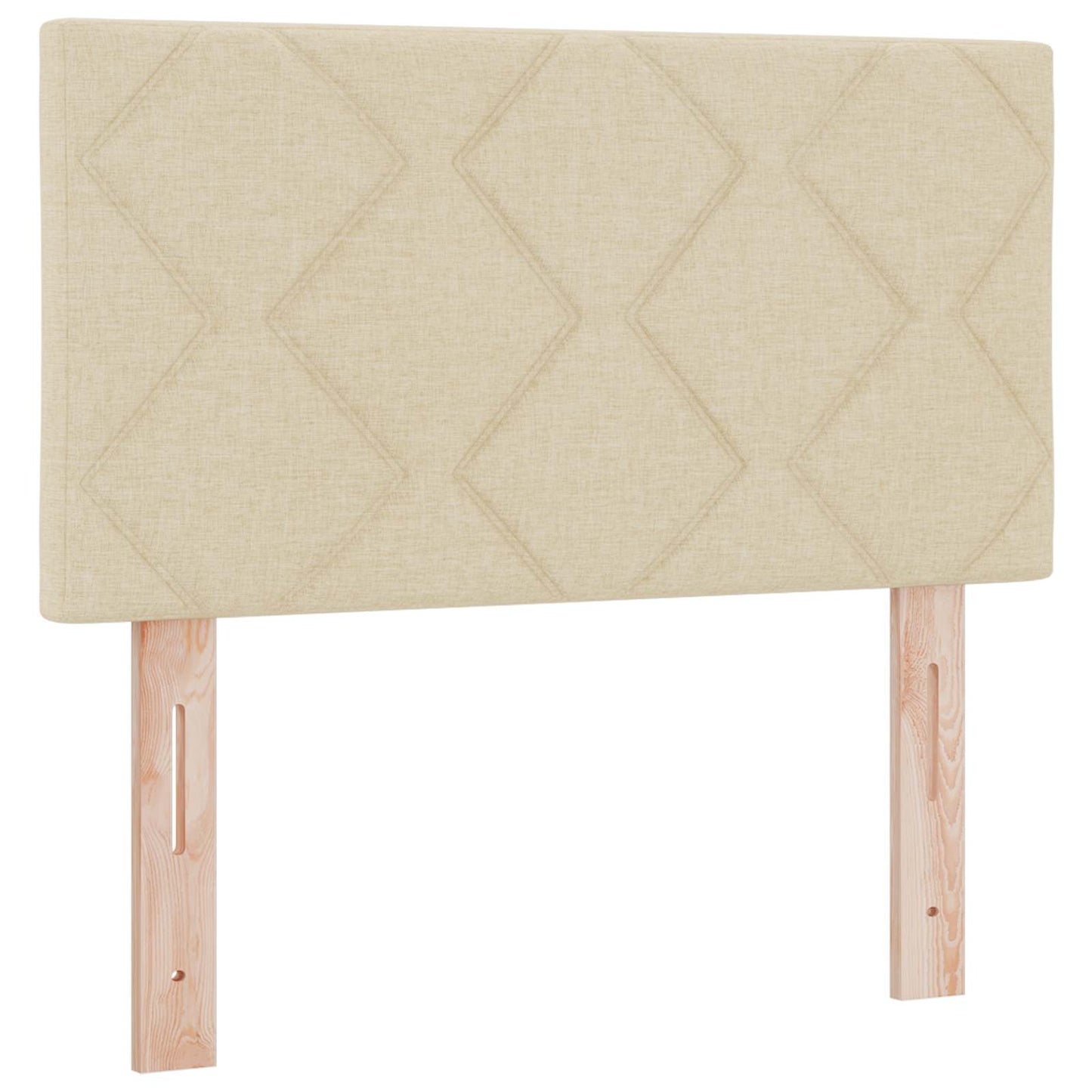 Boxspring ágy matraccal és LED-del Krémszínű 80 x 200 cm Szövet