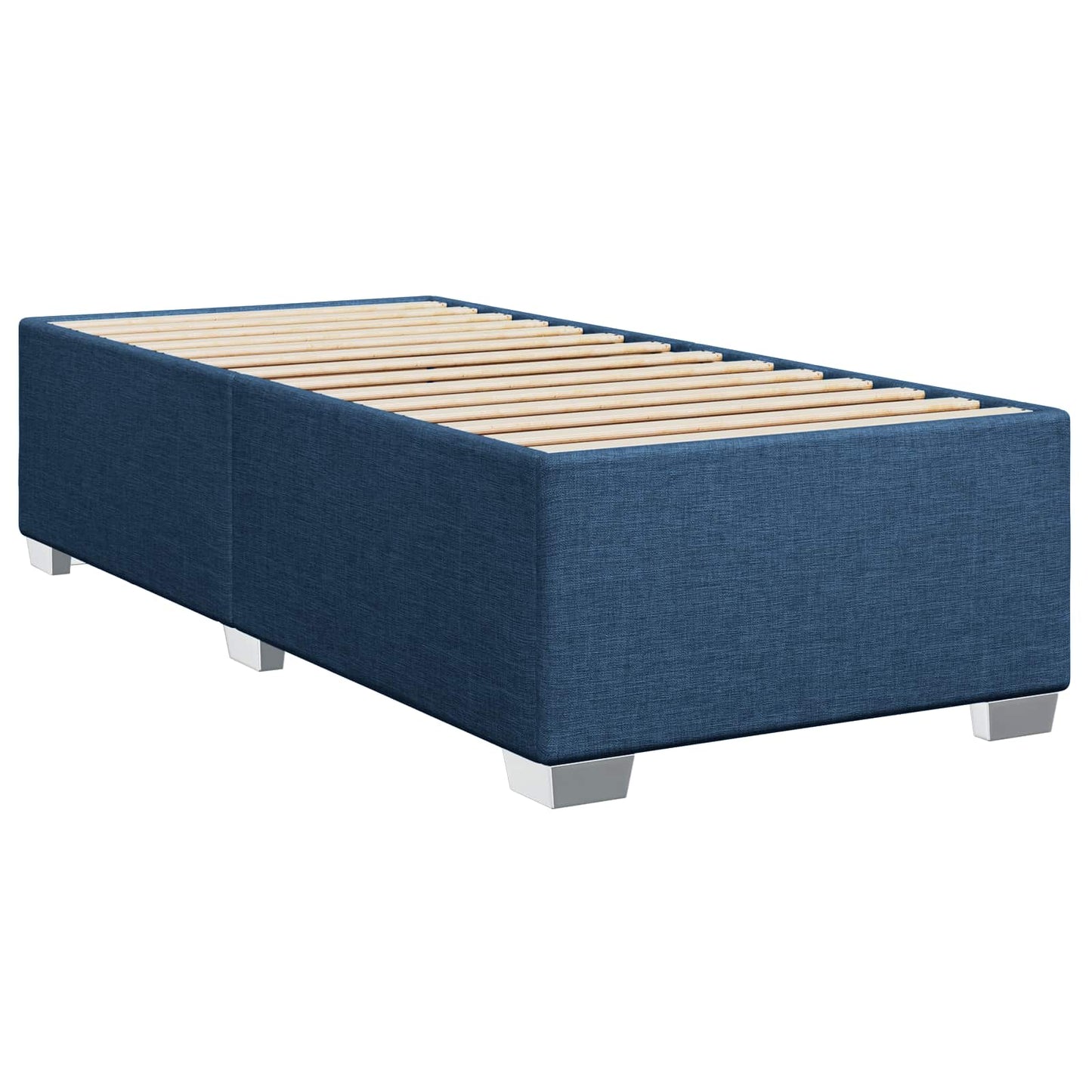 Boxspring ágy matraccal és LED-del Kék 80 x 200 cm Szövet