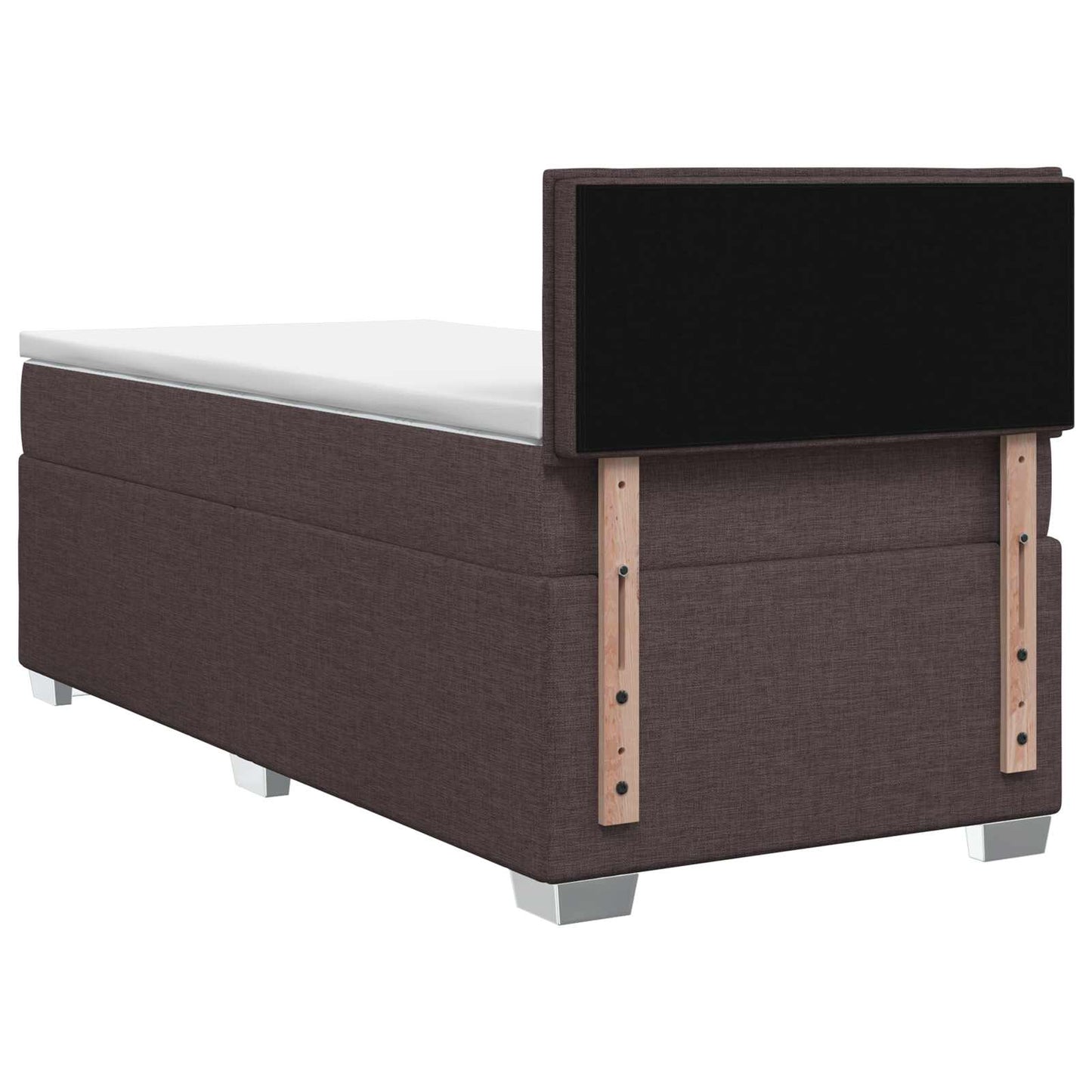 Boxspring ágy matraccal és LED-del Sötét Barna 90 x 190 cm