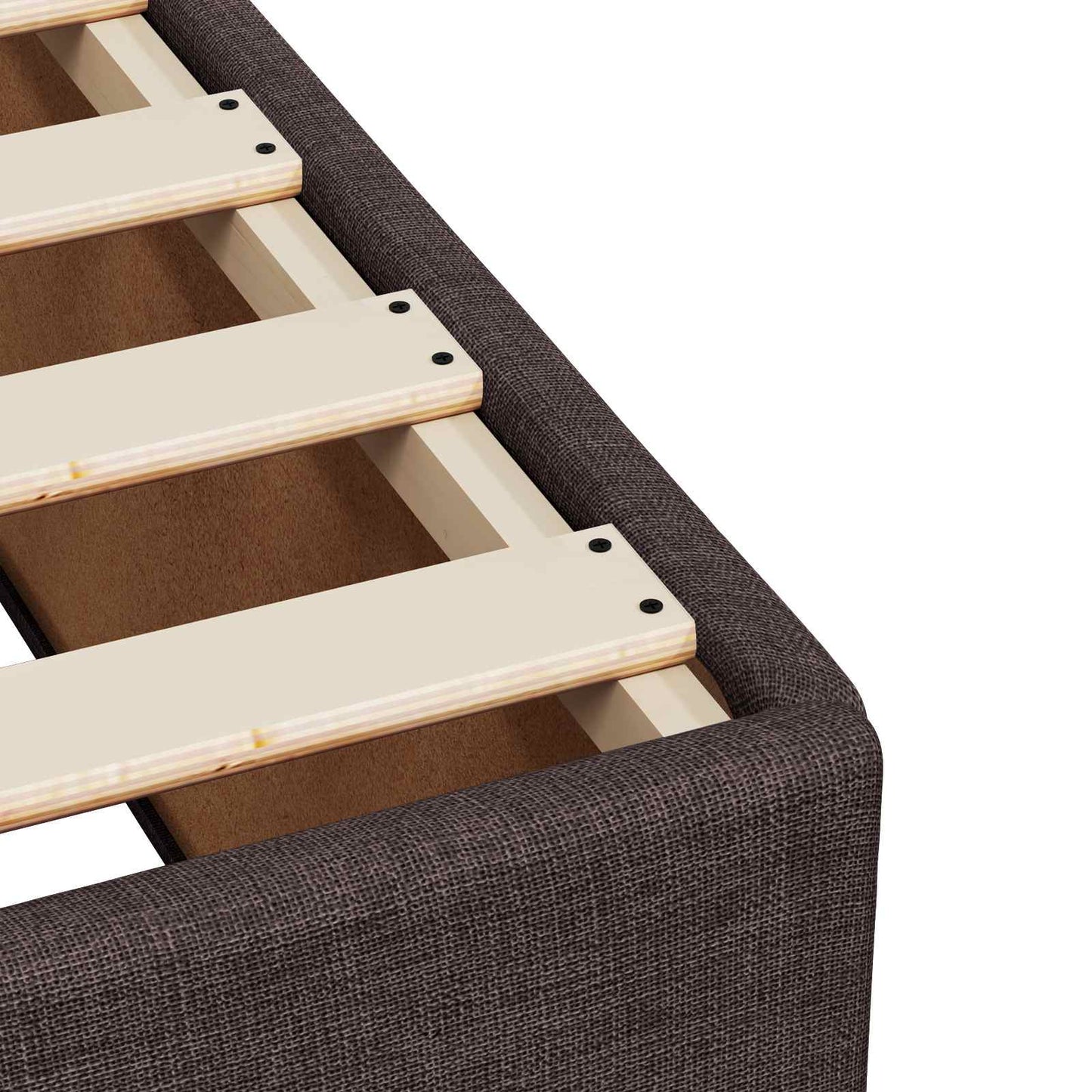 Boxspring ágy matraccal és LED-del Sötét Barna 90 x 190 cm