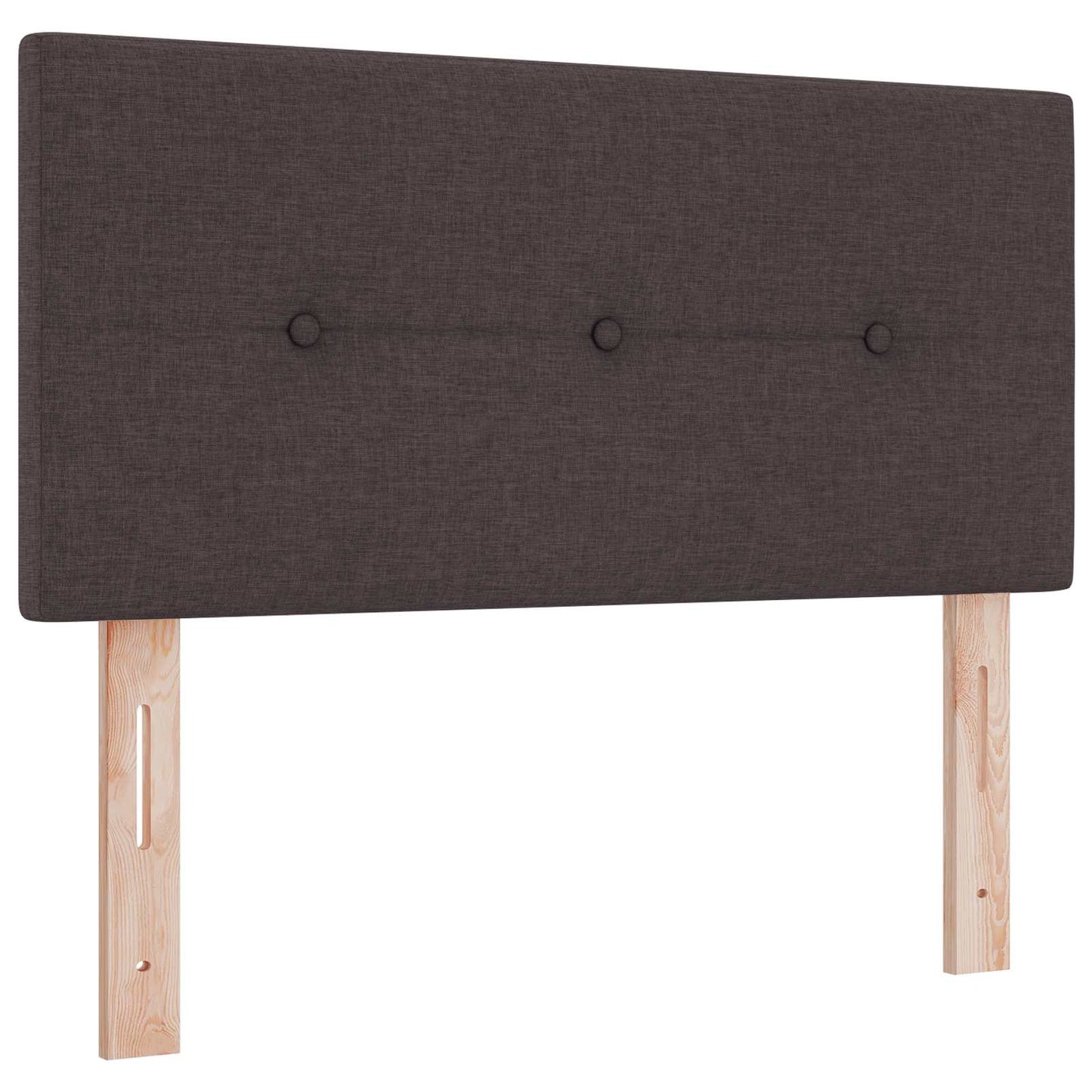 Boxspring ágy matraccal és LED-del Sötét Barna 90 x 200 cm