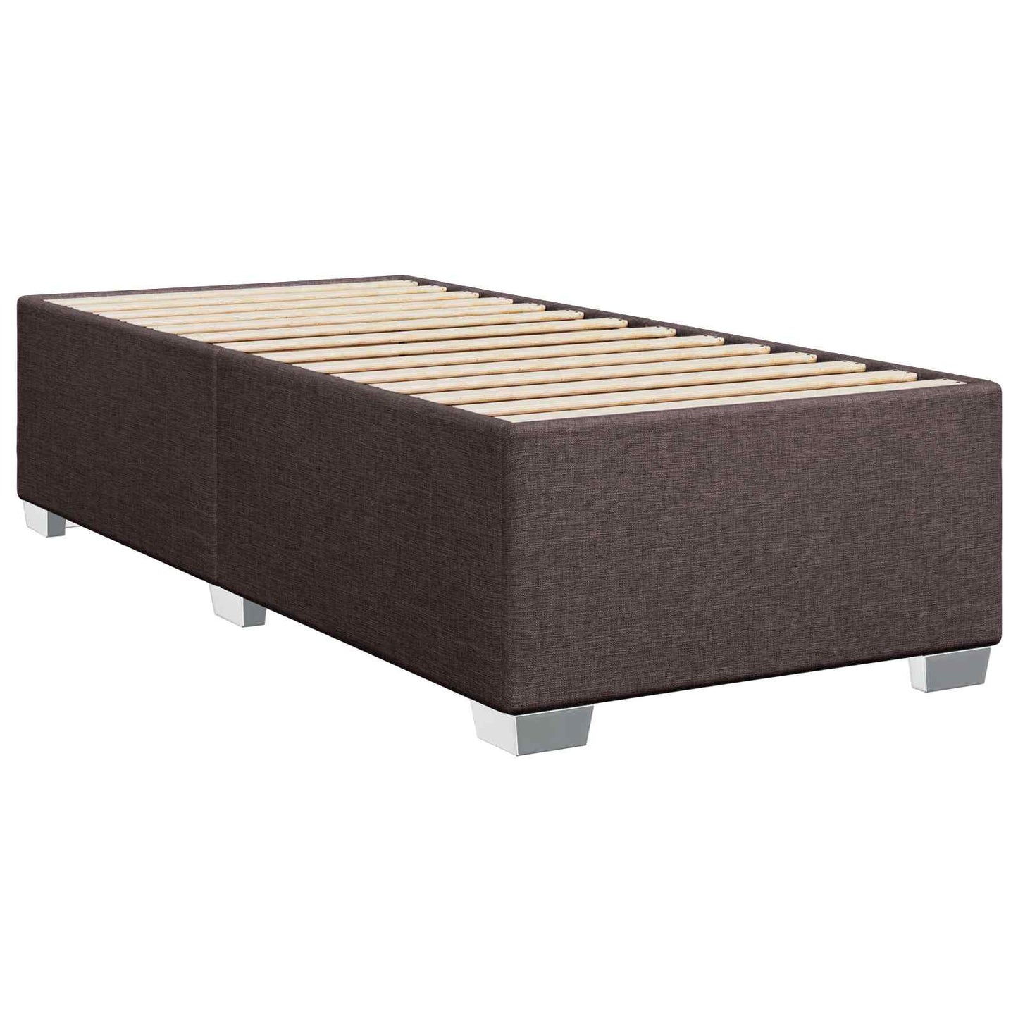 Boxspring ágy matraccal és LED-del Sötét Barna 90 x 200 cm