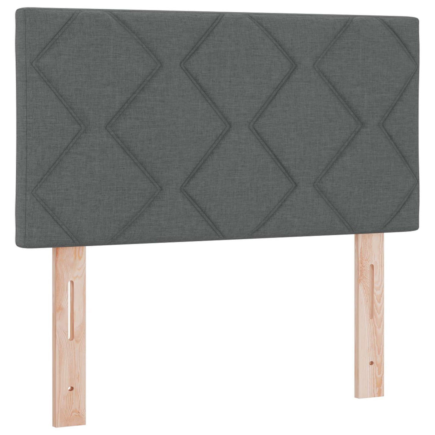 Boxspring ágy matraccal és LED-del Sötétszürke 90 x 200 cm