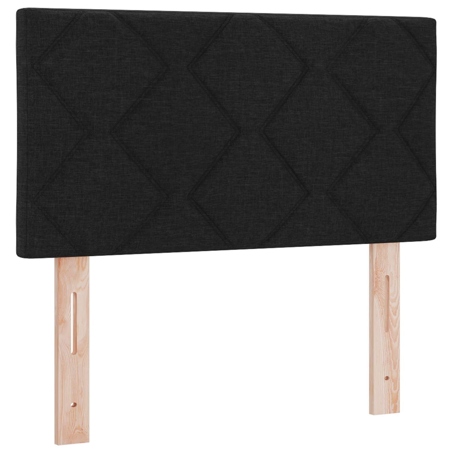 Boxspring ágy matraccal és LED-del Fekete 90 x 200 cm Szövet