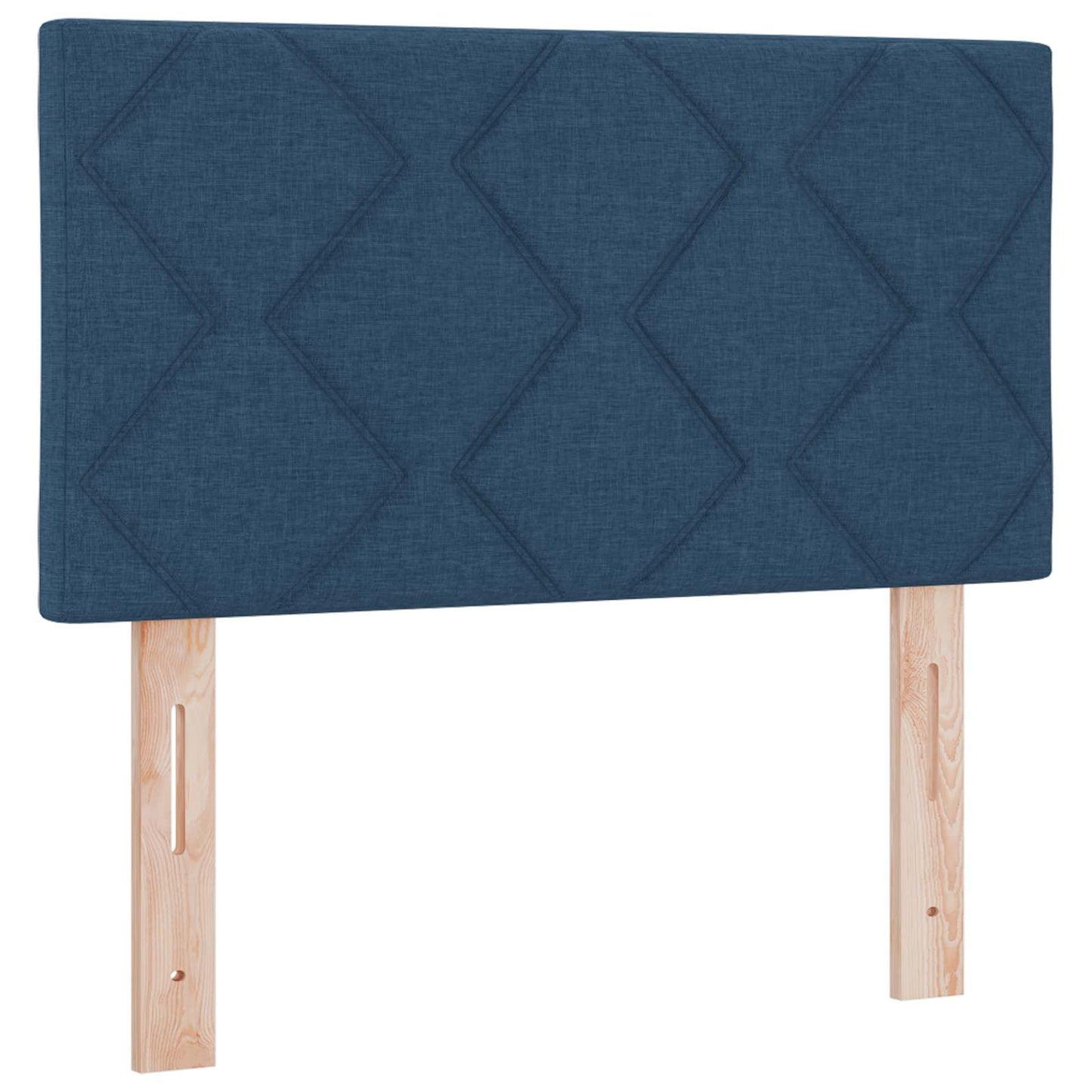Boxspring ágy matraccal és LED-del Kék 90 x 200 cm Szövet