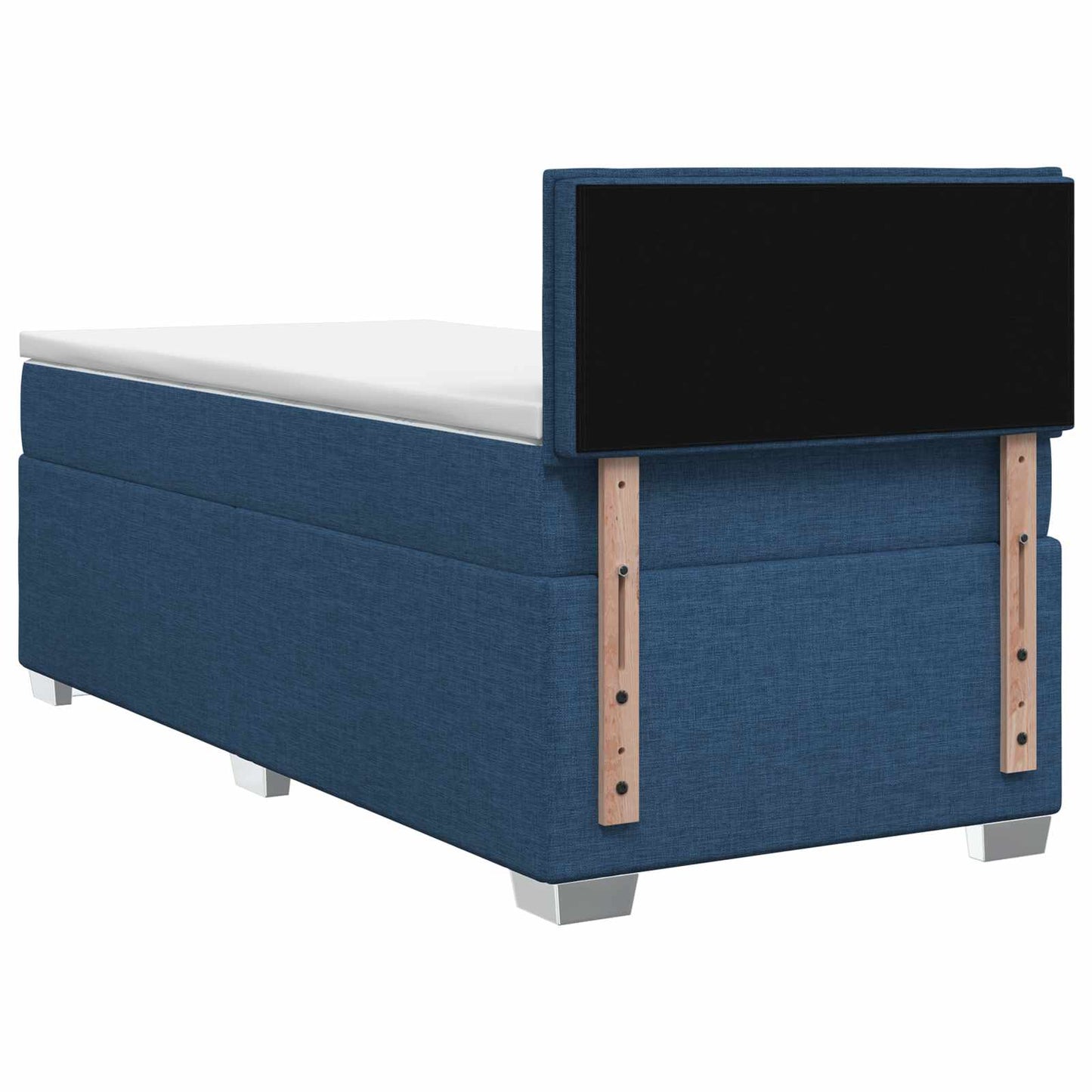 Boxspring ágy matraccal és LED-del Kék 90 x 200 cm Szövet