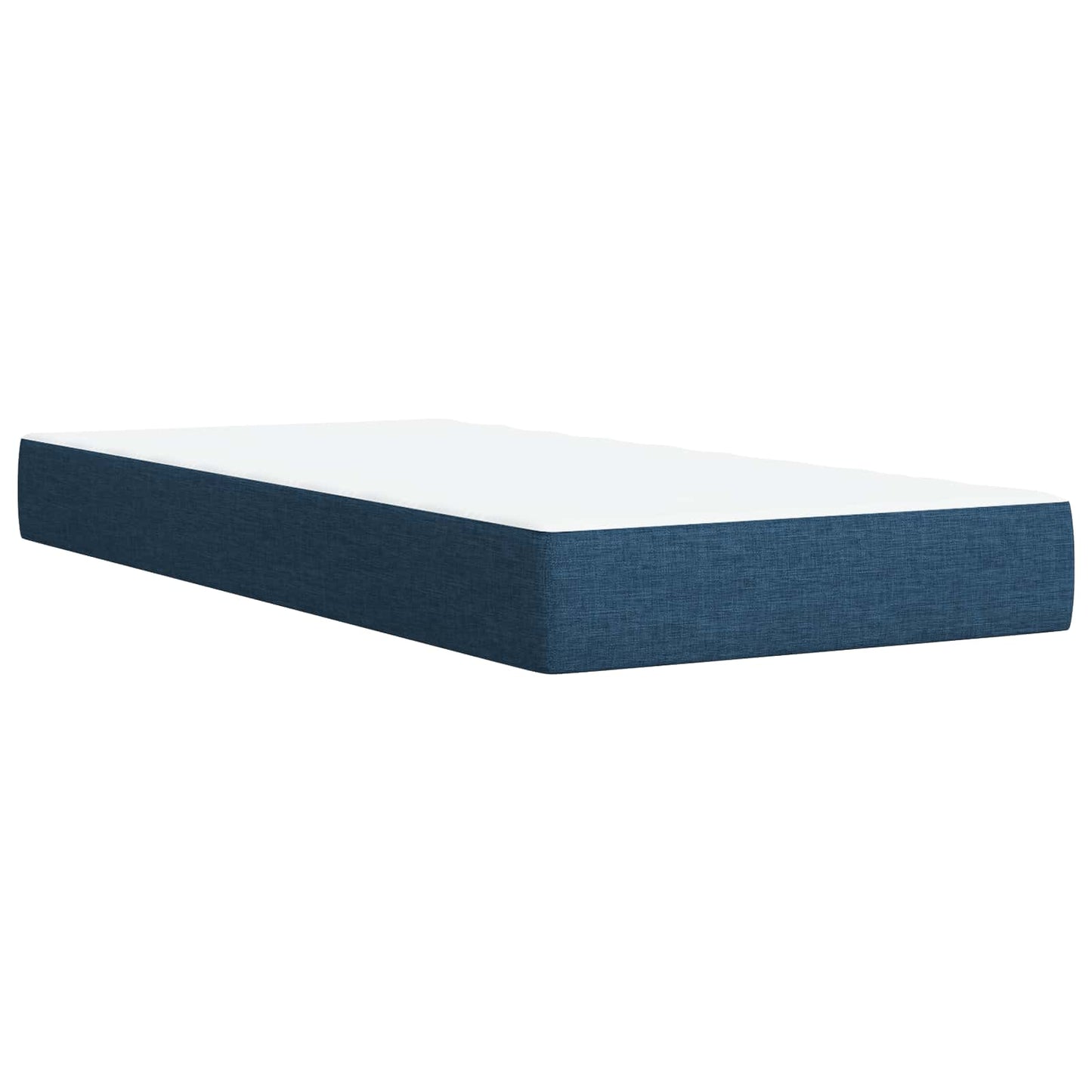 Boxspring ágy matraccal és LED-del Kék 100 x 200 cm Szövet