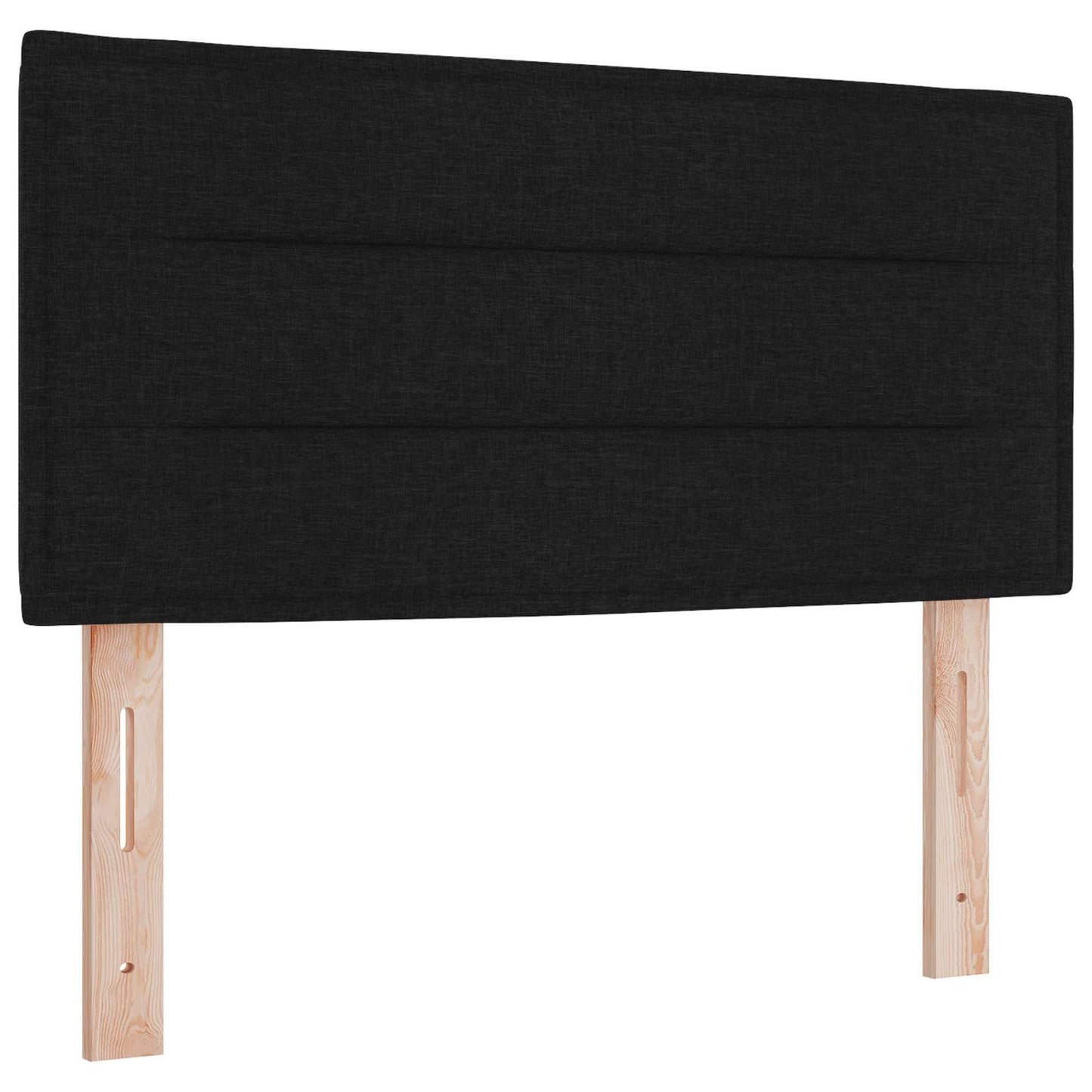 Boxspring ágy matraccal és LED-del Fekete 120 x 190 cm Szövet