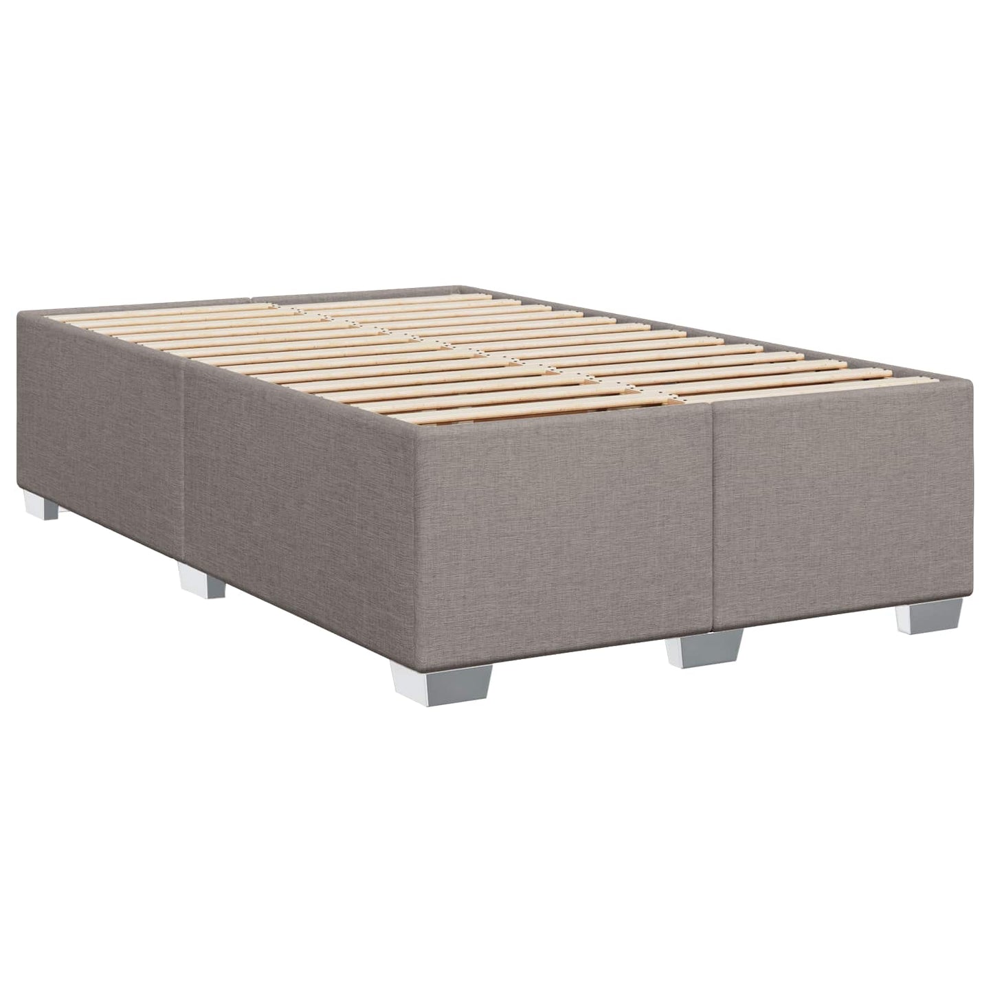 Boxspring ágy matraccal és LED-del Tópszínű 120 x 190 cm Szövet