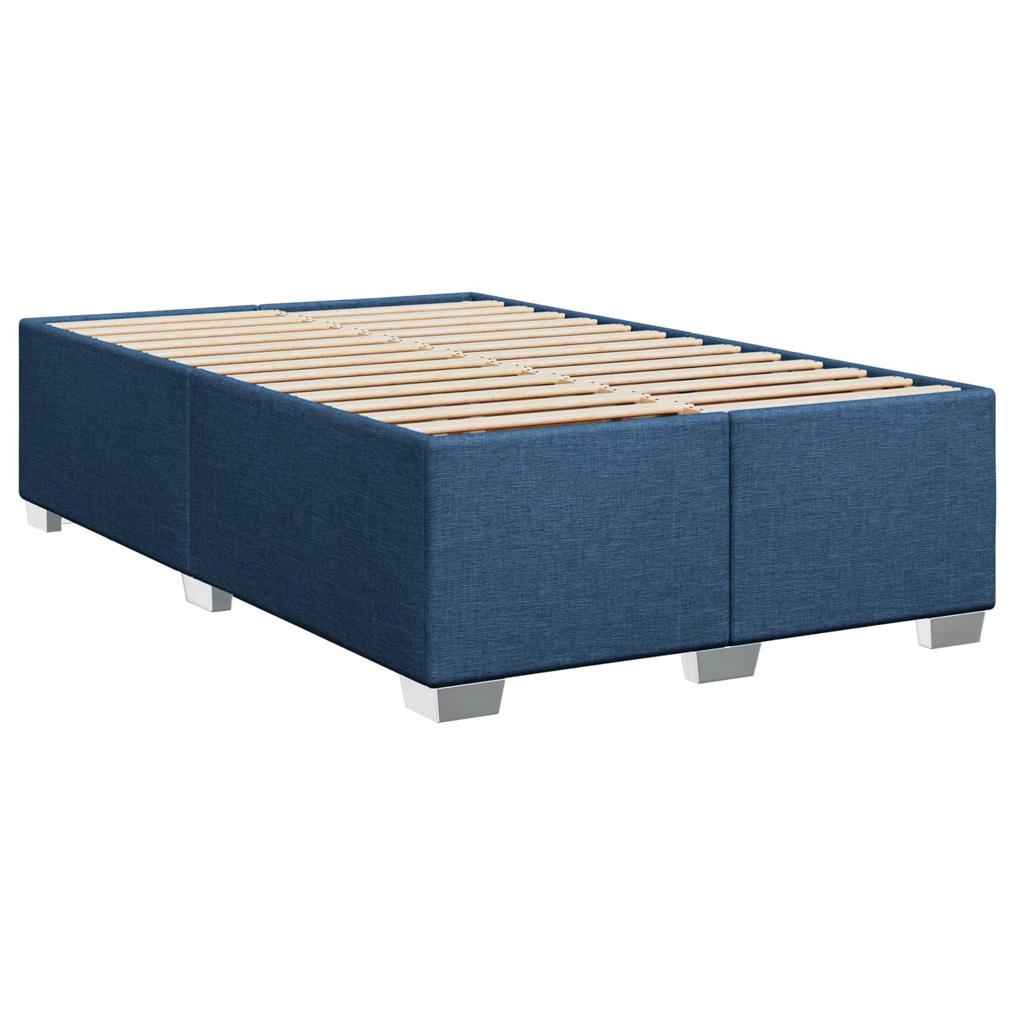 Boxspring ágy matraccal és LED-del Kék 120 x 190 cm Szövet