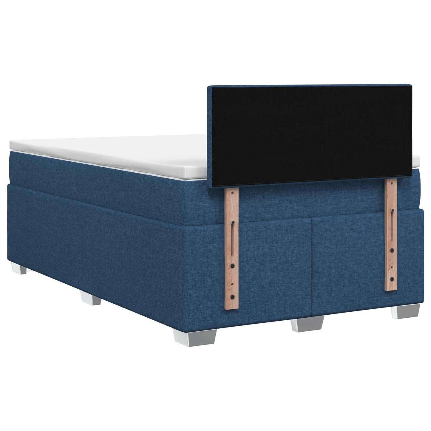 Boxspring ágy matraccal és LED-del Kék 120 x 190 cm Szövet