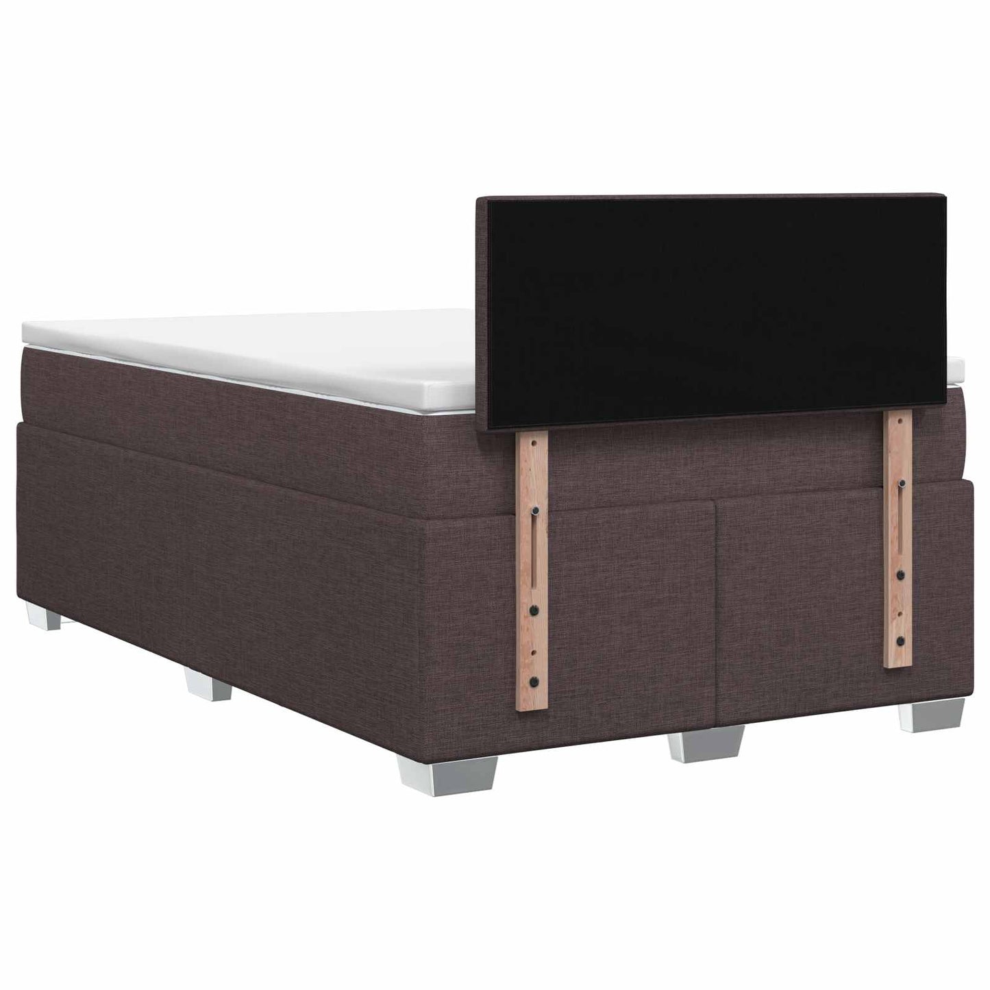 Boxspring ágy matraccal és LED-del Sötét Barna 120 x 200 cm