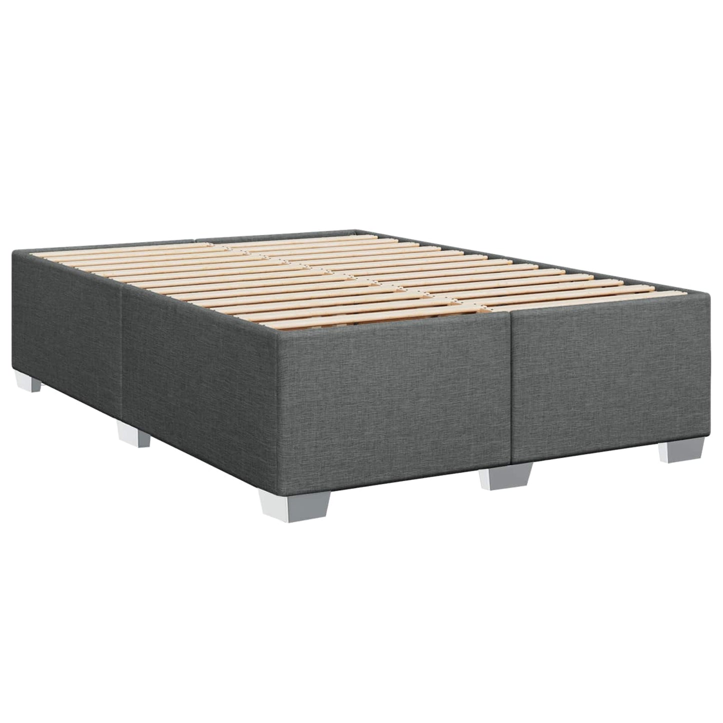 Boxspring ágy matraccal és LED-del Sötétszürke 160 x 200 cm