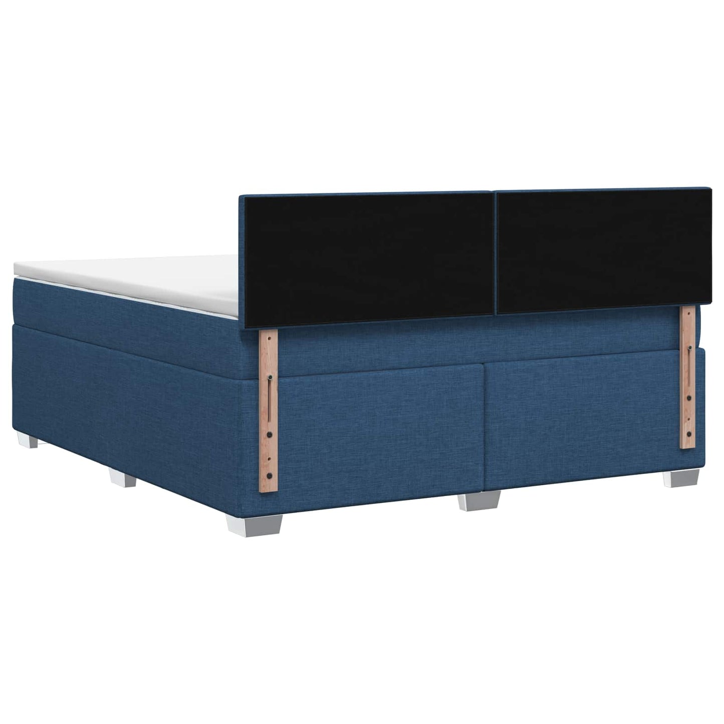 Boxspring ágy matraccal és LED-del Kék 180 x 200 cm Szövet