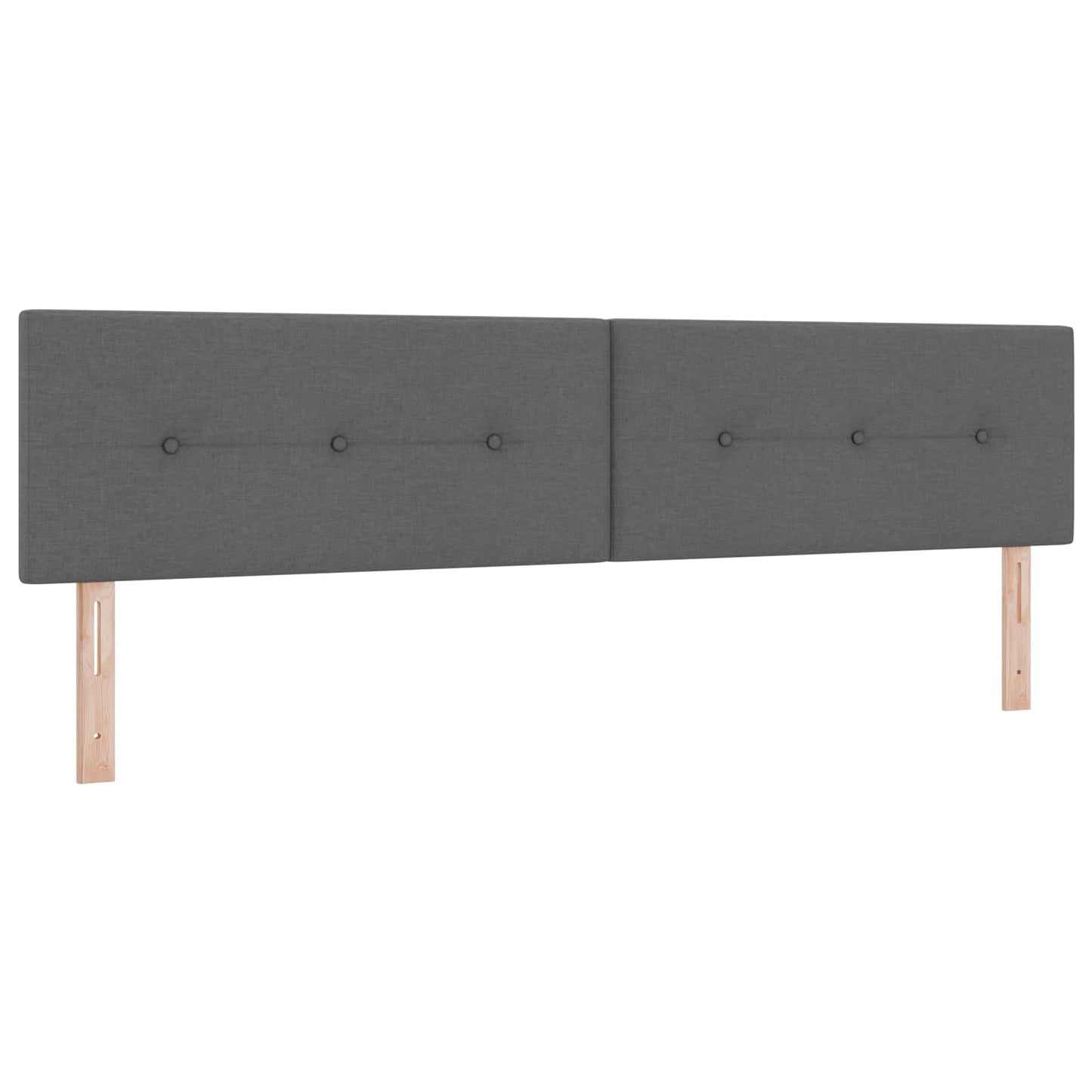Boxspring ágy matraccal és LED-del Sötétszürke 200 x 200 cm