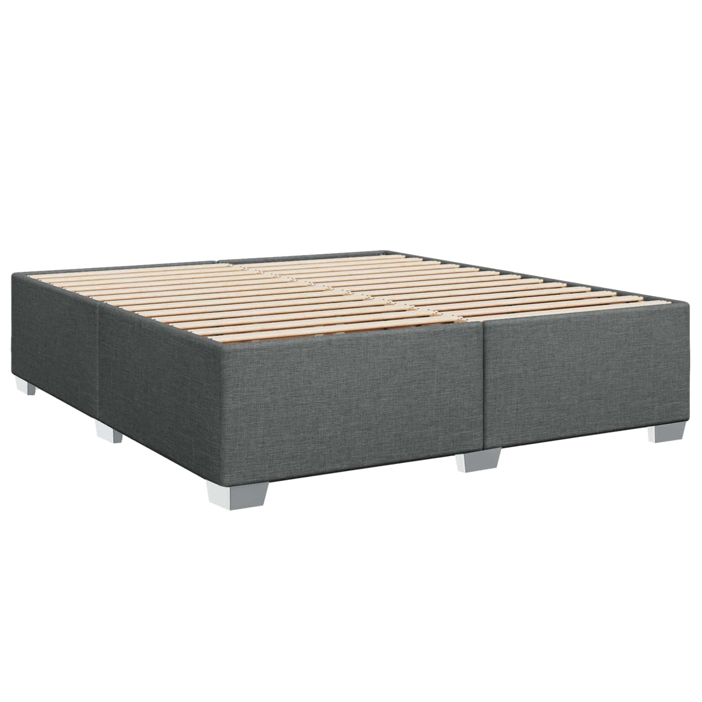 Boxspring ágy matraccal és LED-del Sötétszürke 200 x 200 cm