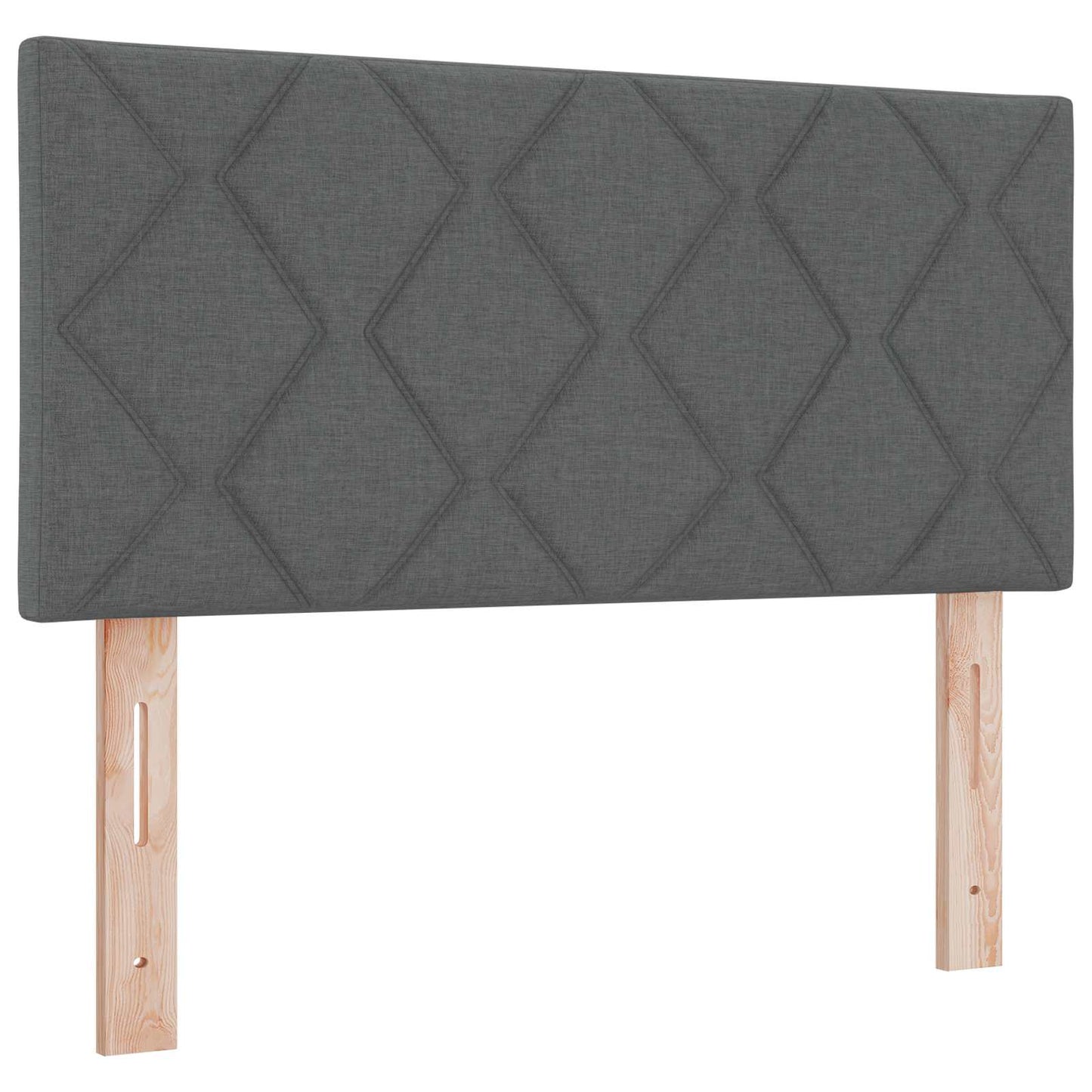 Boxspring ágy matraccal és LED-del Sötétszürke Egyszemélyes