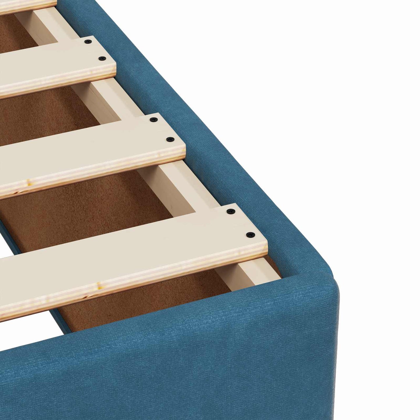 Boxspring ágy matraccal és LED-del Kék 80 x 200 cm Bársony