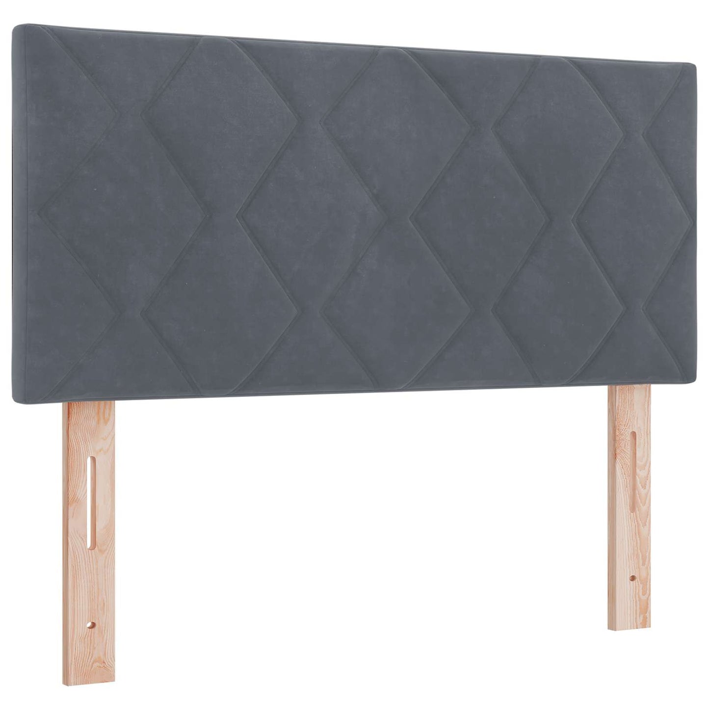 Boxspring ágy matraccal és LED-del Sötétszürke 90 x 200 cm