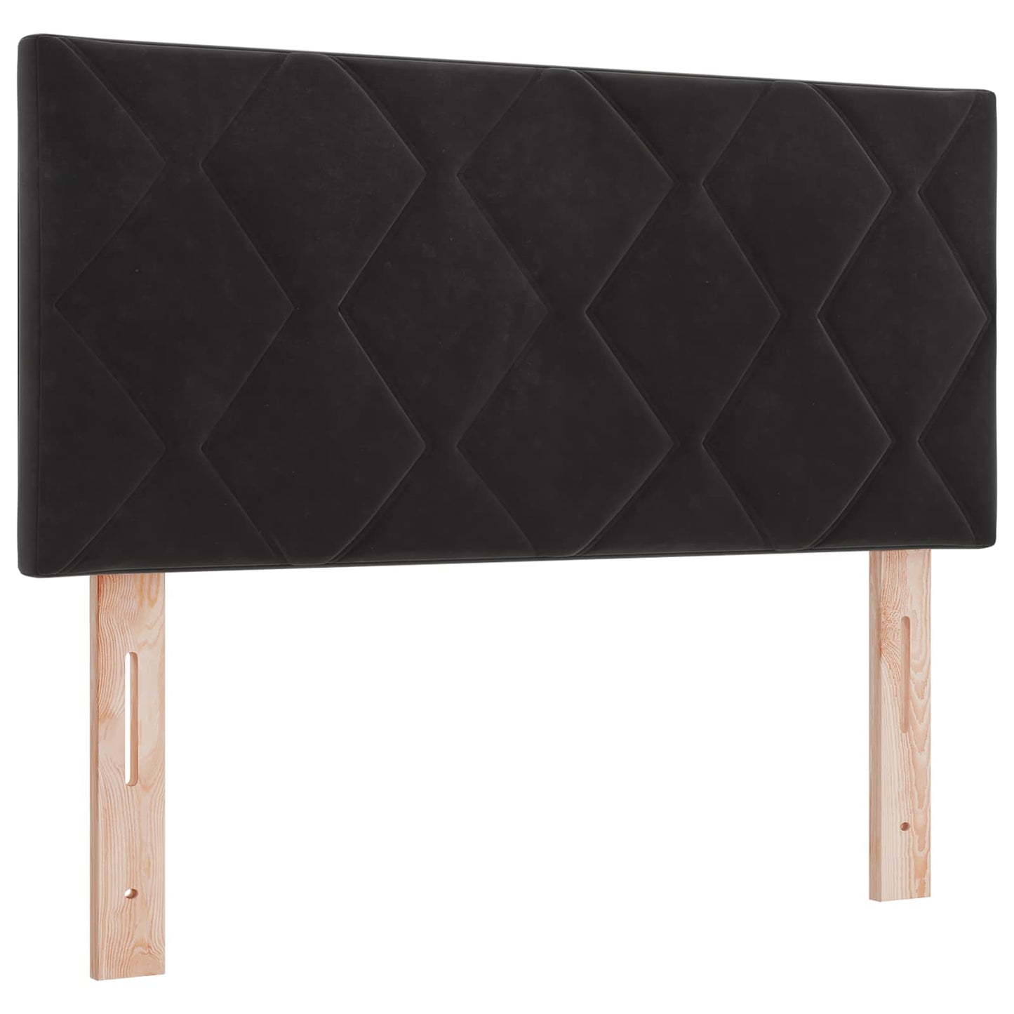 Boxspring ágy matraccal és LED-del Fekete 90 x 200 cm Bársony