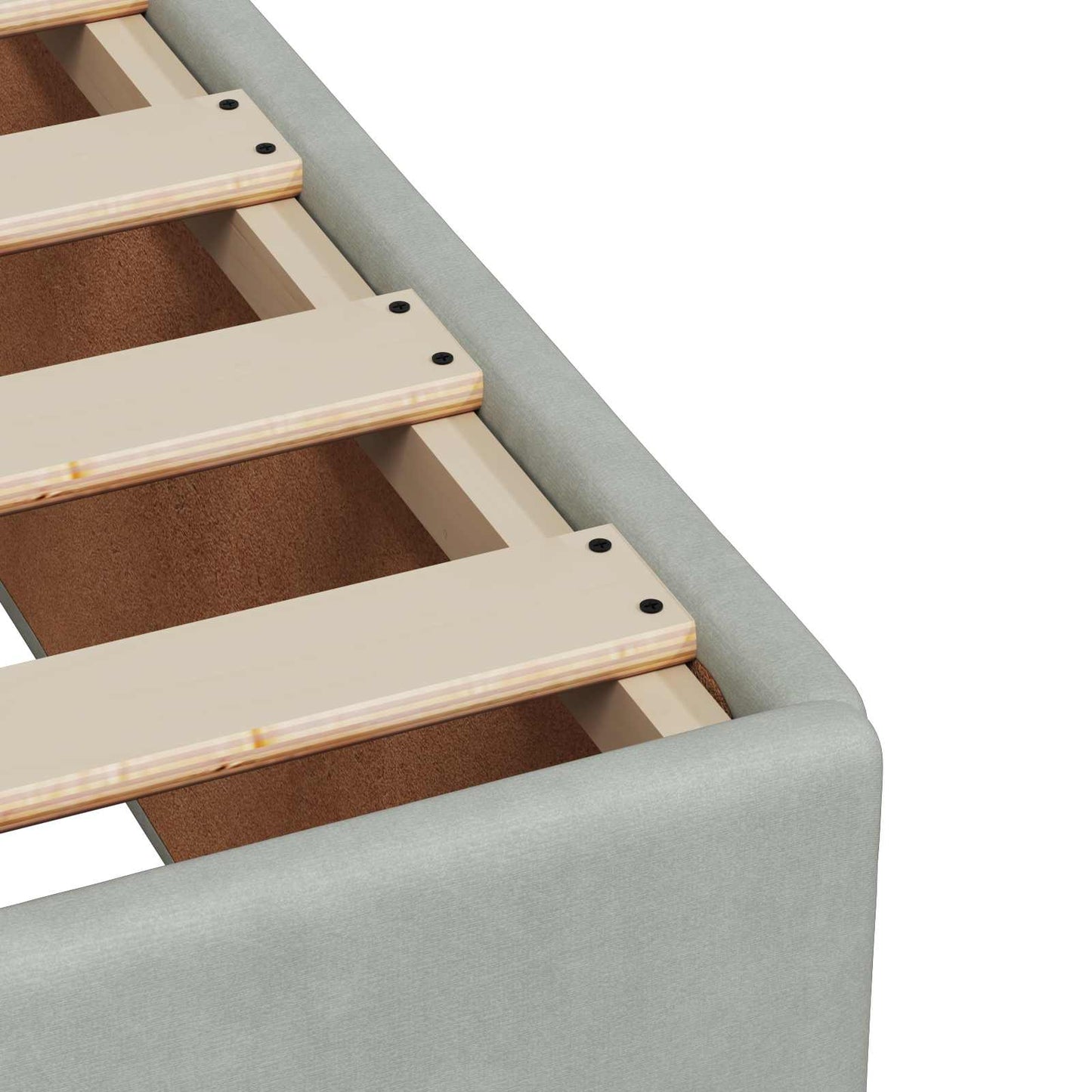 Boxspring ágy matraccal és LED-del Világosszürke 120 x 190 cm