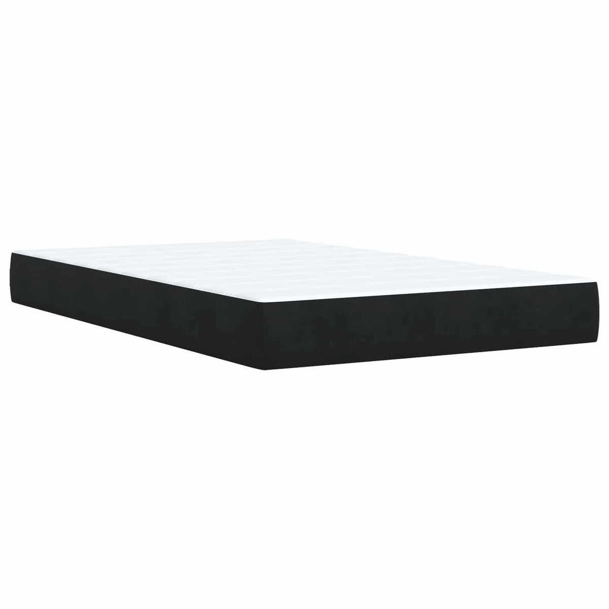 Boxspring ágy matraccal és LED-del Fekete 120 x 200 cm Bársony
