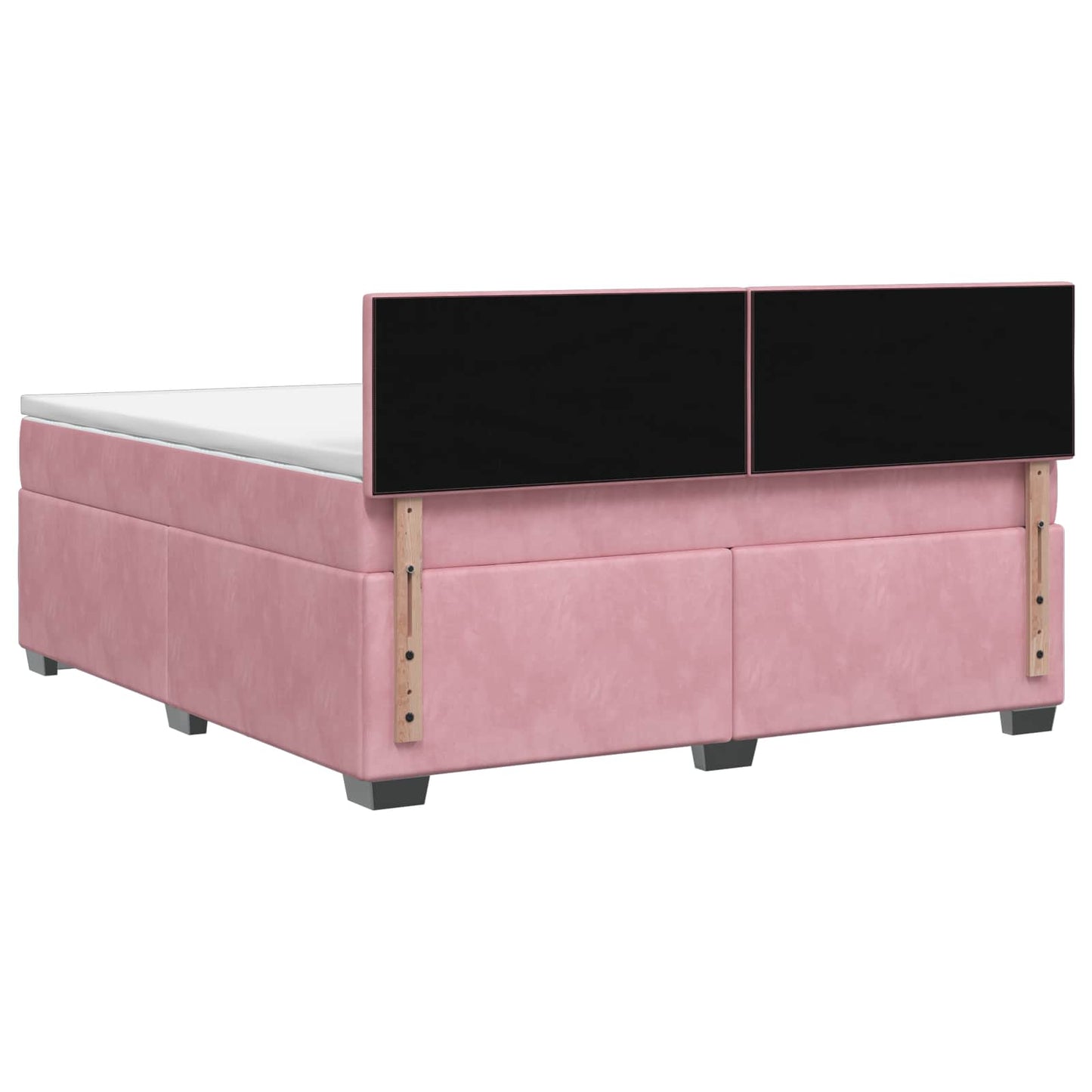 Boxspring ágy matraccal és LED-del Rózsaszín 160 x 200 cm