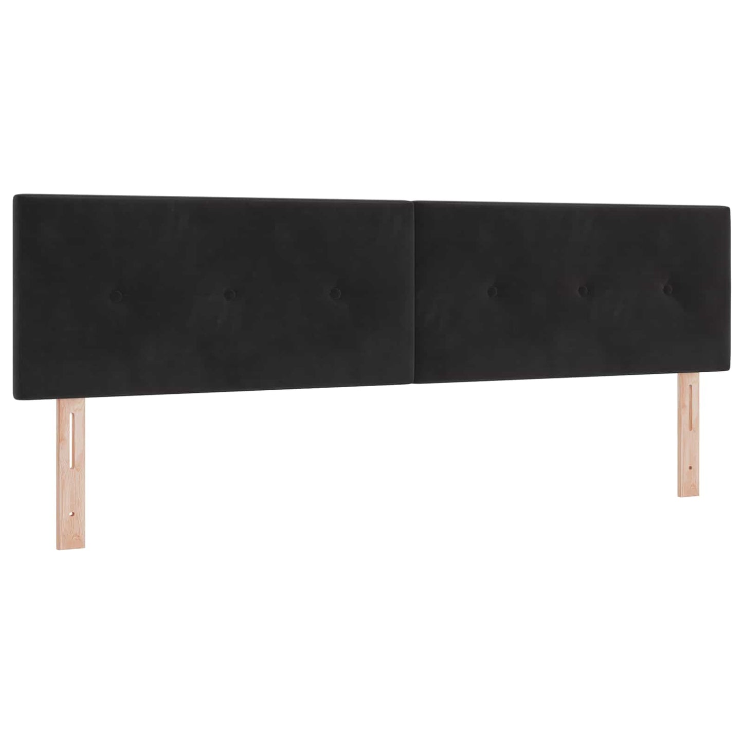 Boxspring ágy matraccal és LED-del Fekete 180 x 200 cm Bársony