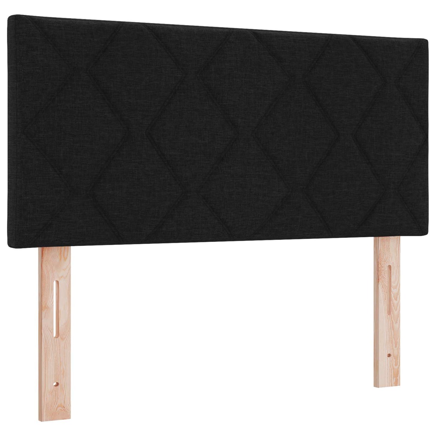 Boxspring ágy matraccal fejtámlával Fekete 120 x 190 cm Szövet