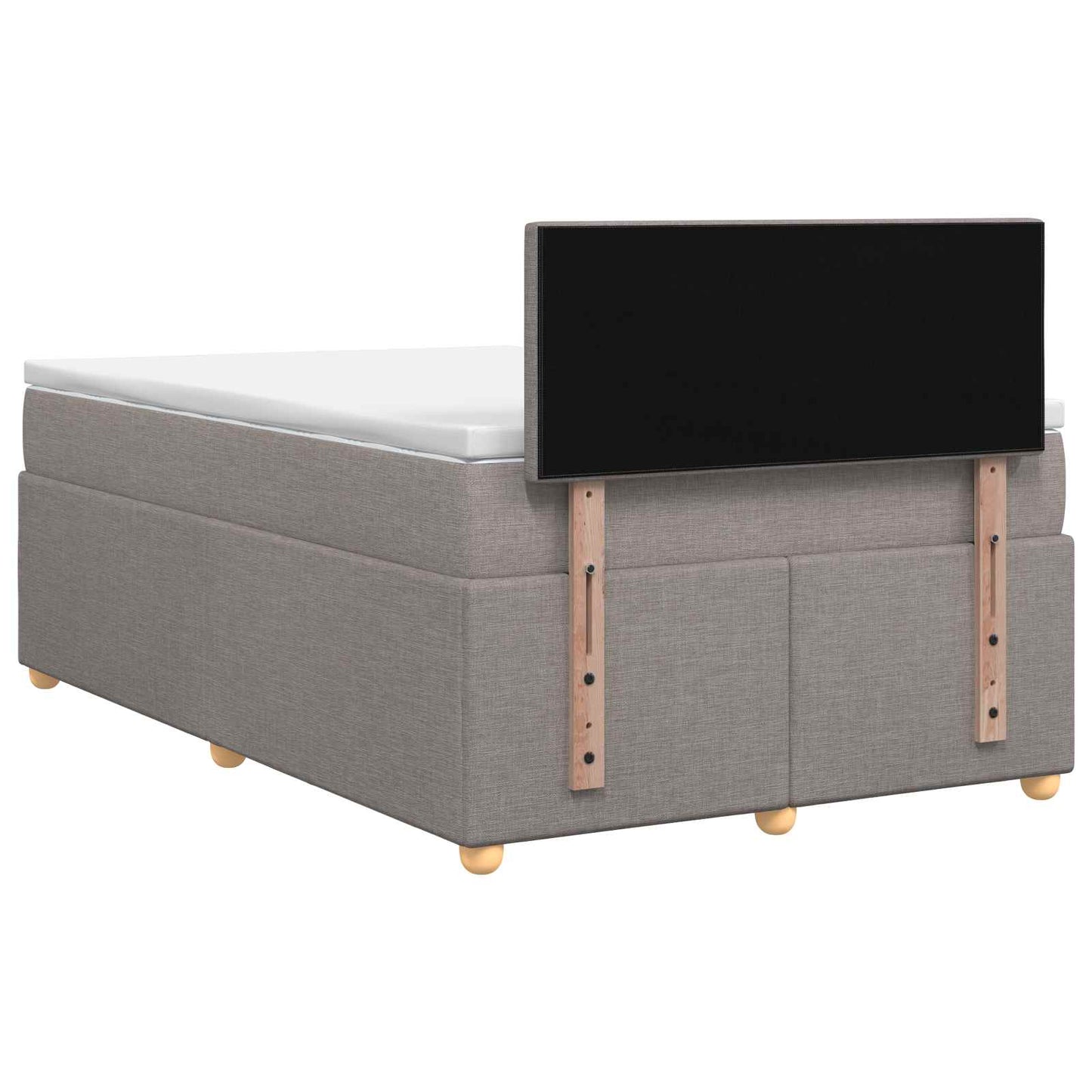 Boxspring ágy matraccal Tópszínű 120 x 190 cm Szövet
