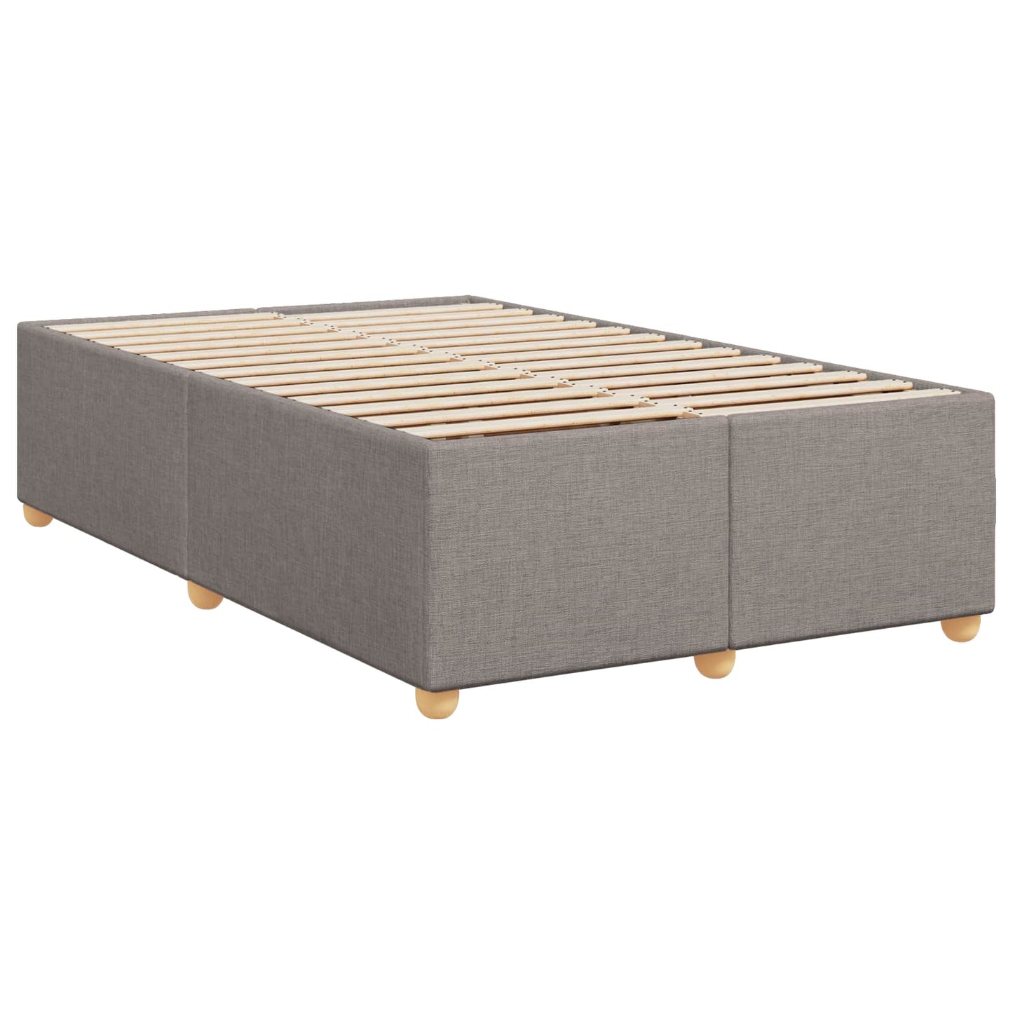 Boxspring ágy matraccal Tópszínű 120 x 200 cm Szövet