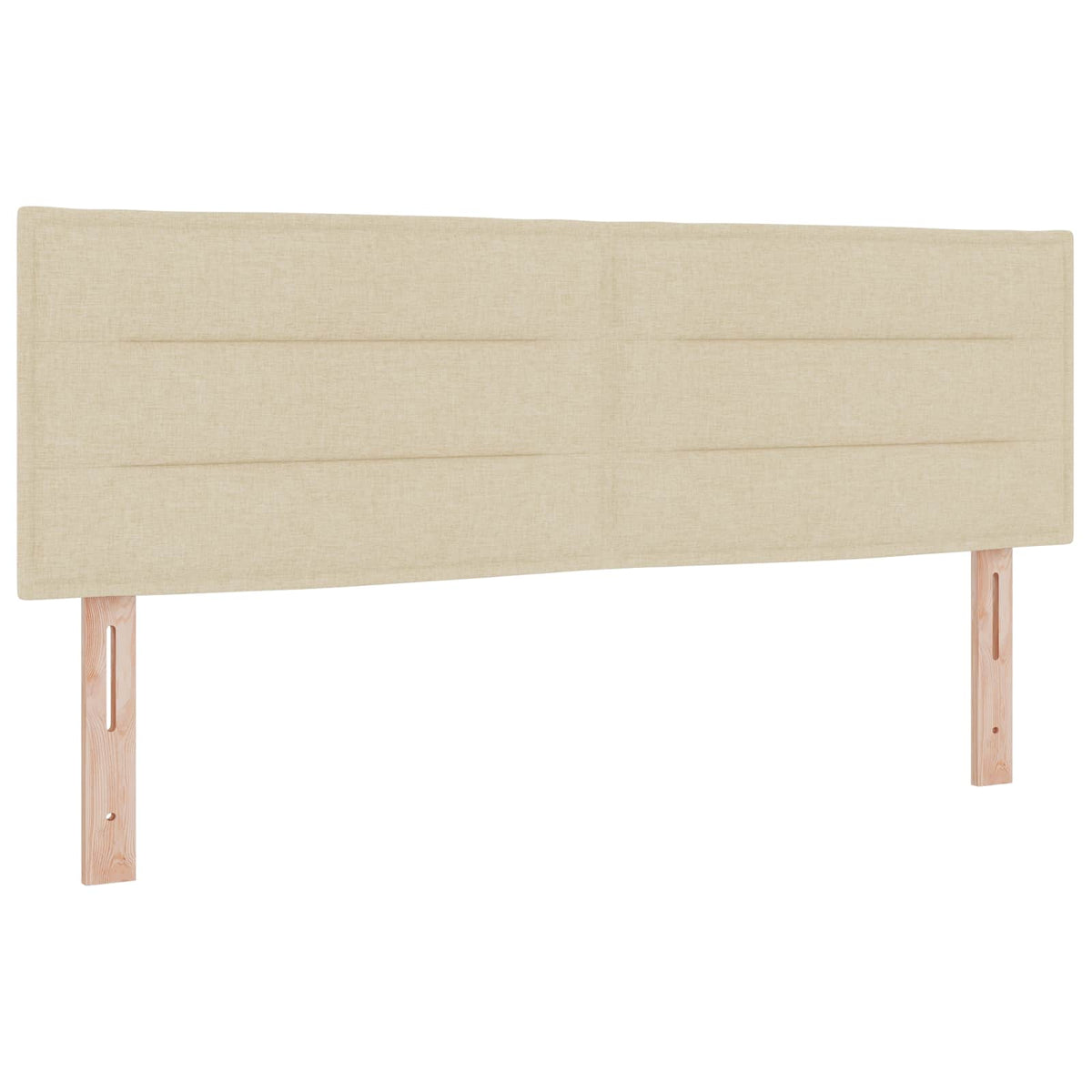 Boxspring ágy matraccal Krémszínű 140 x 190 cm Szövet