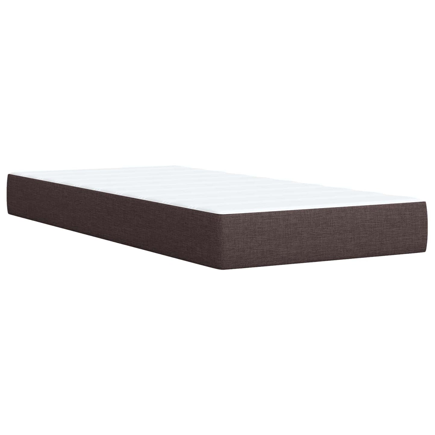 Boxspring ágy matraccal Sötét Barna 90 x 200 cm Szövet