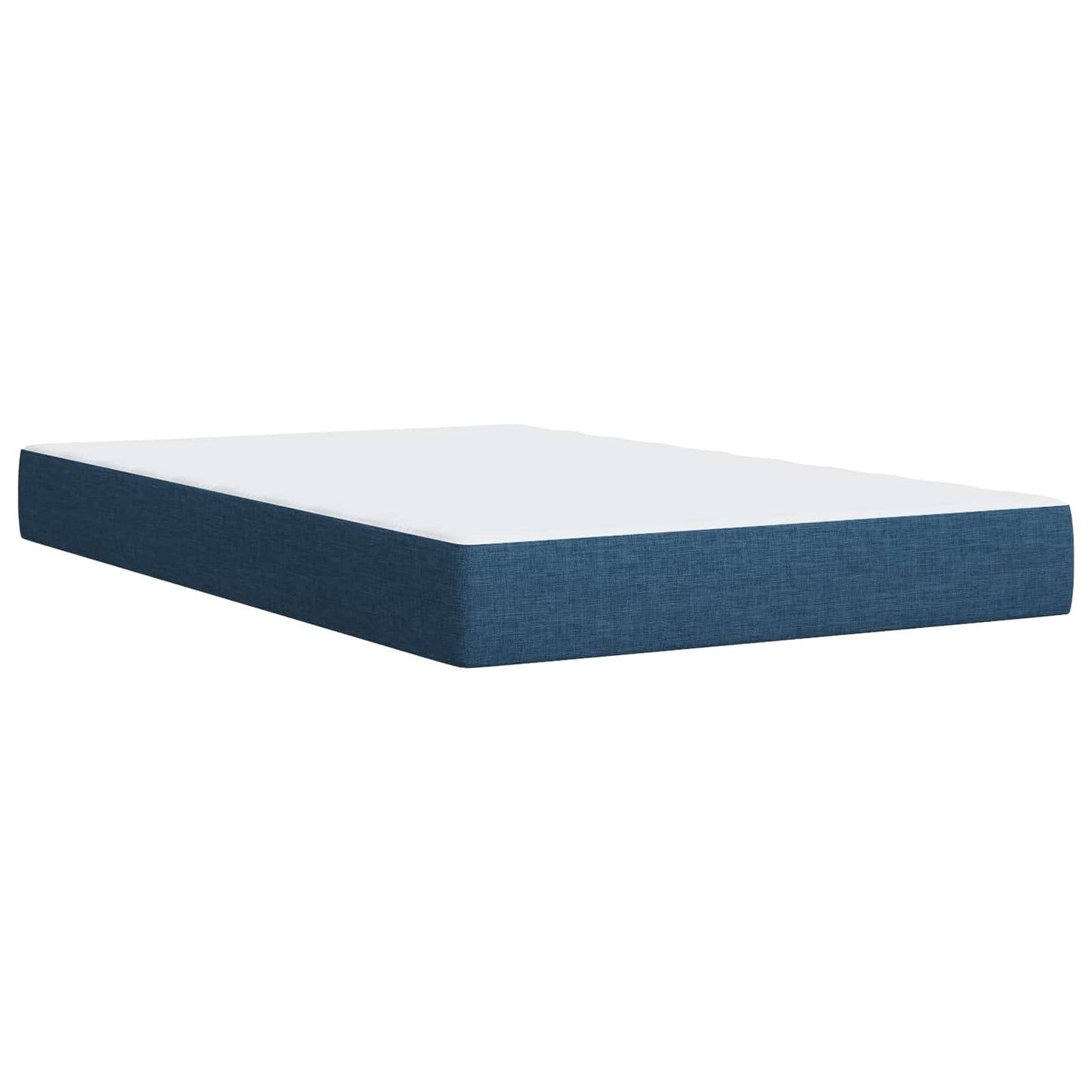 Boxspring ágy matraccal LED szalagokkal Kék 120 x 190 cm Szövet