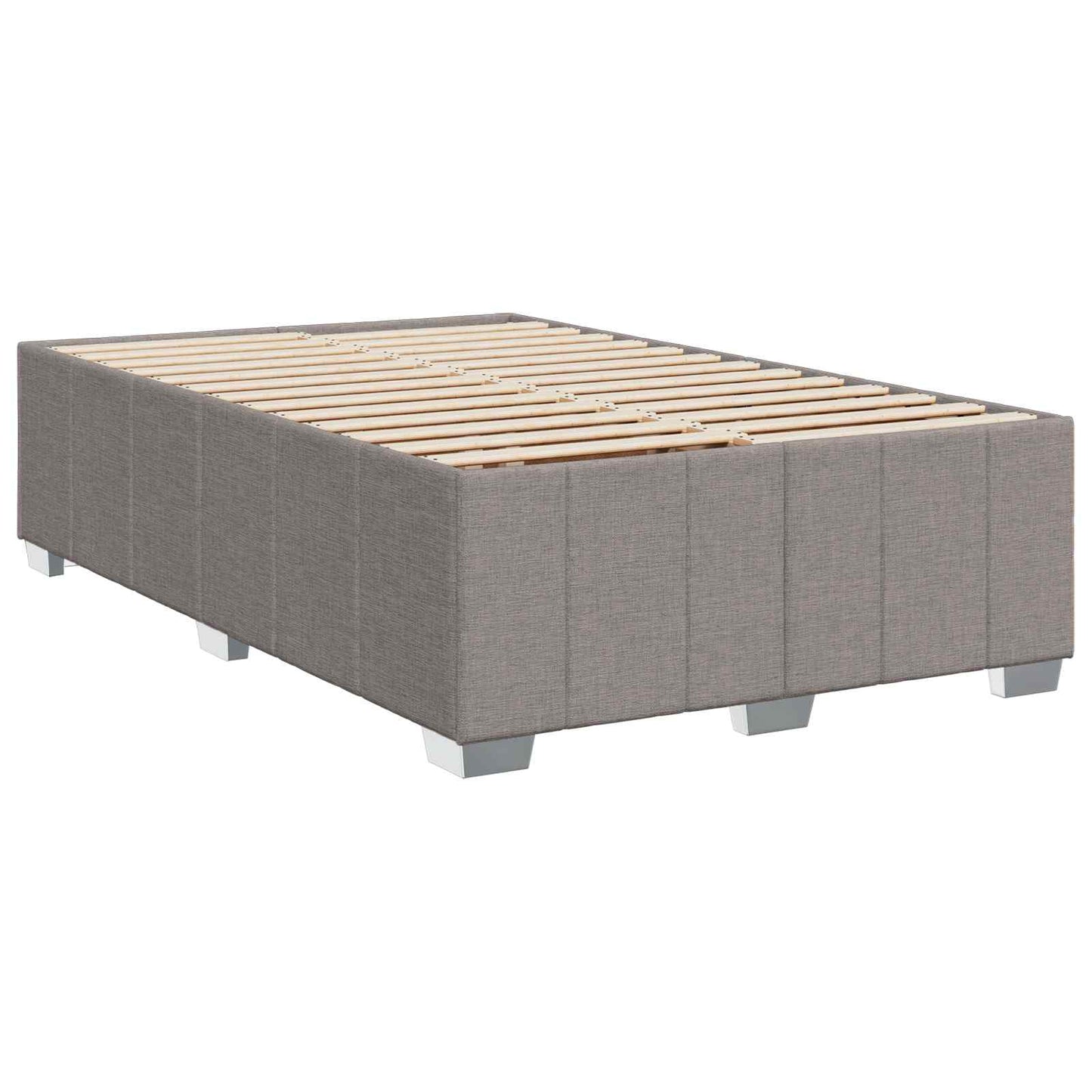 Boxspring ágy matraccal Tópszínű 120 x 190 cm Szövet