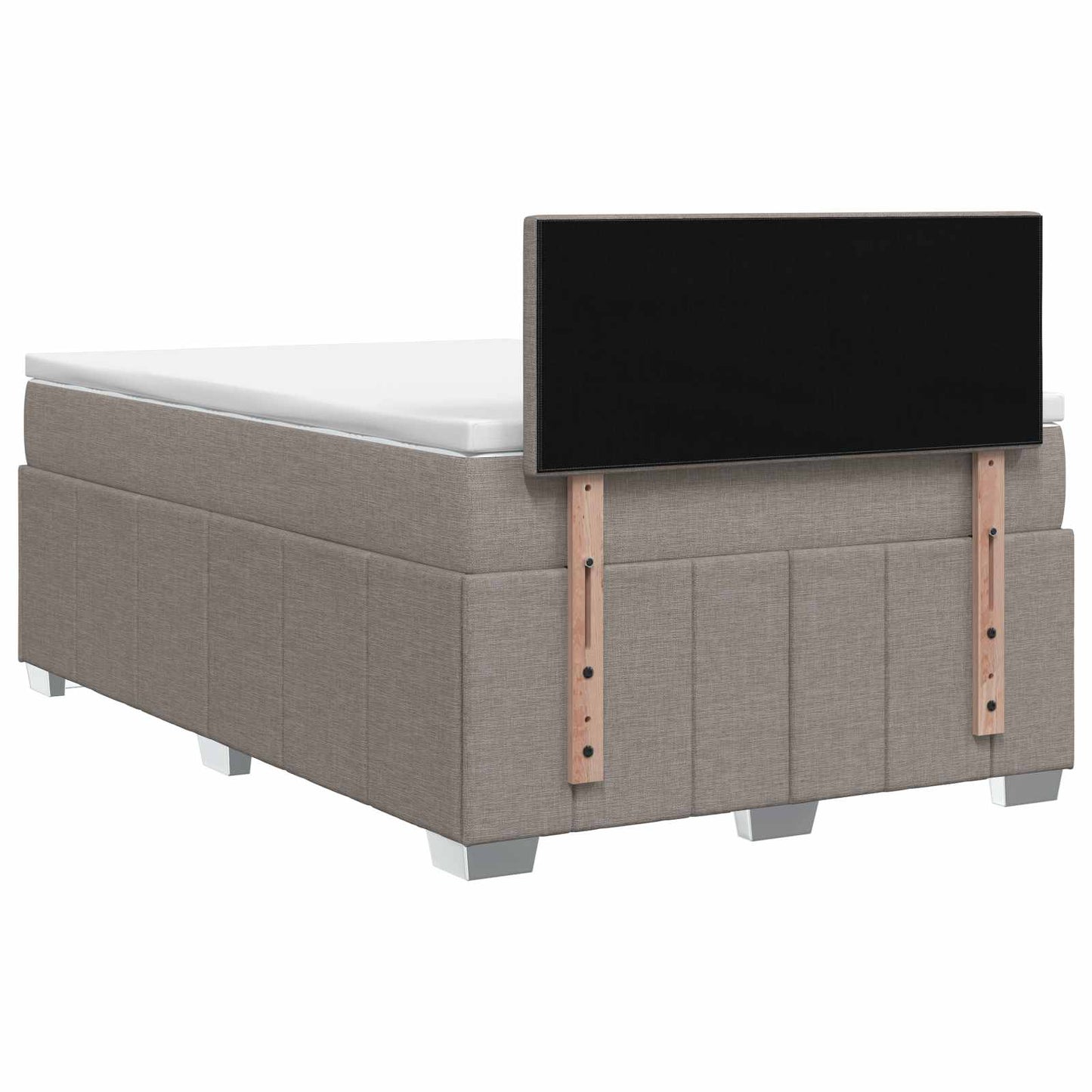 Boxspring ágy matraccal Tópszínű 120 x 190 cm Szövet