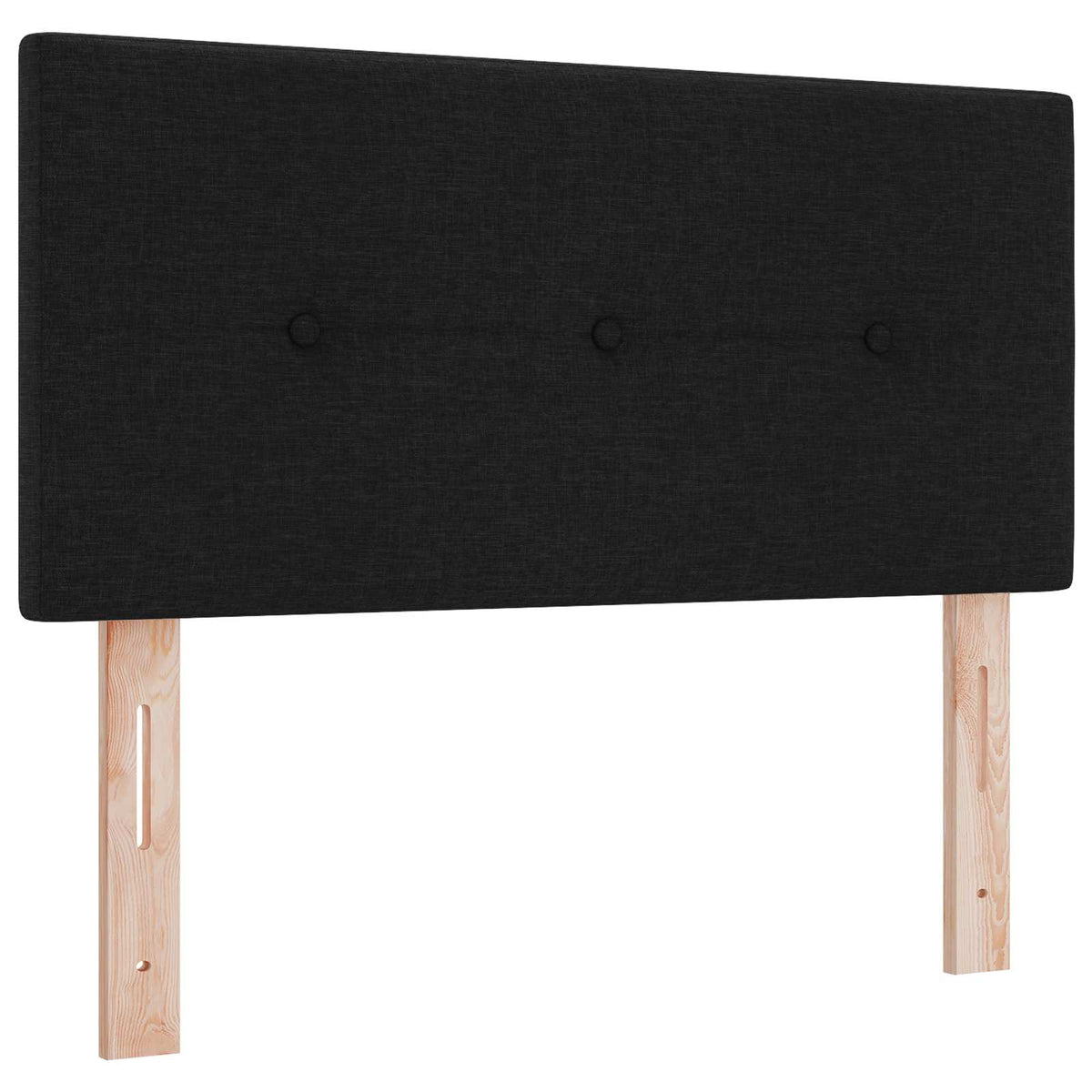 Boxspring ágy matraccal fejtámlával Fekete 120 x 200 cm Szövet