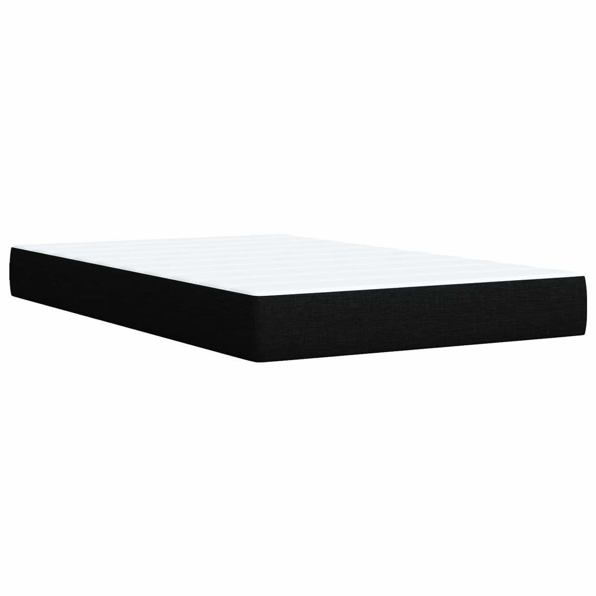 Boxspring ágy matraccal fejtámlával Fekete 120 x 200 cm Szövet